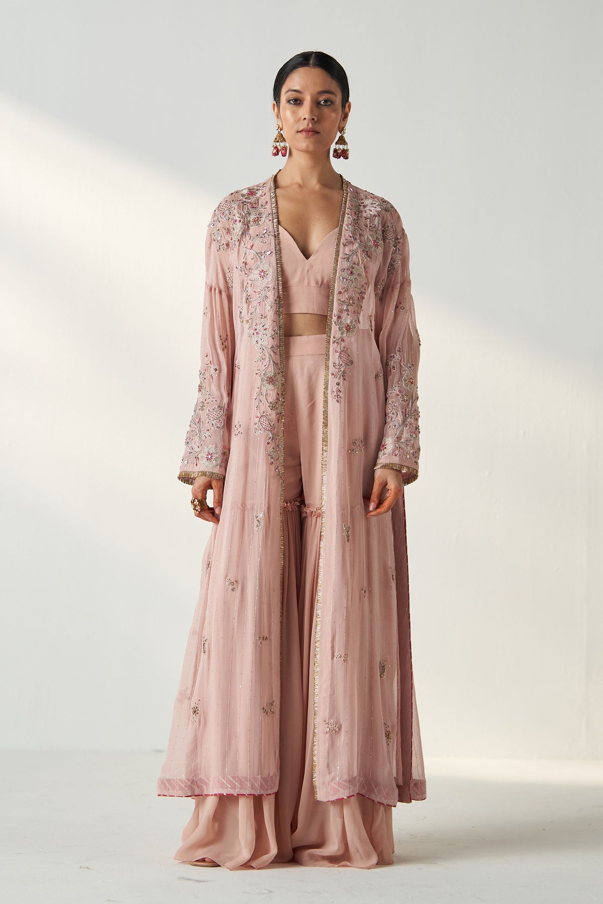 Nisha Blush Pink Gharara Set