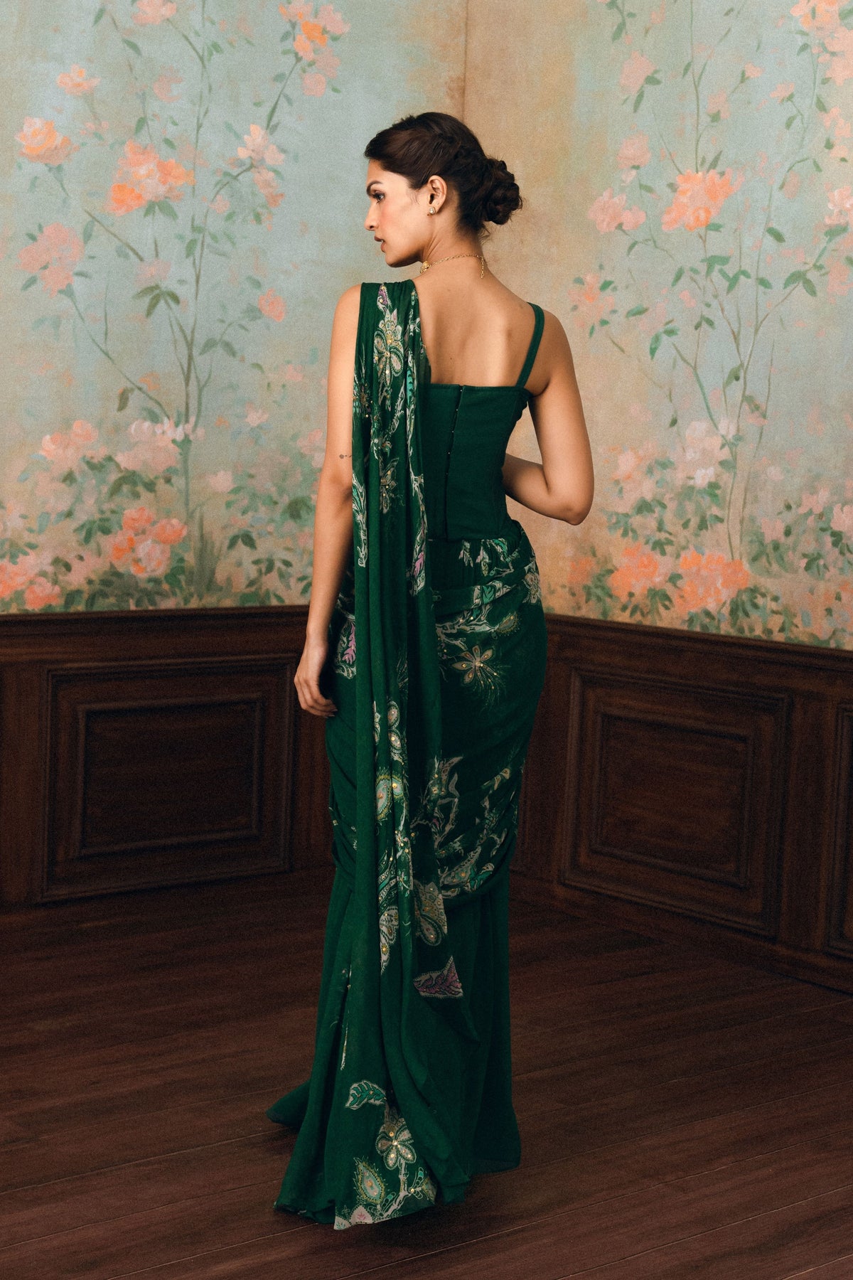 Sofia Draped Saree Set