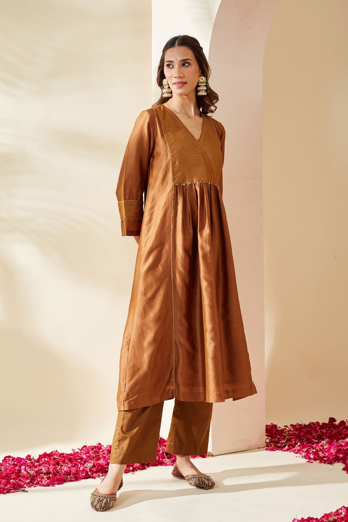 Brown Zohra Kurta Set