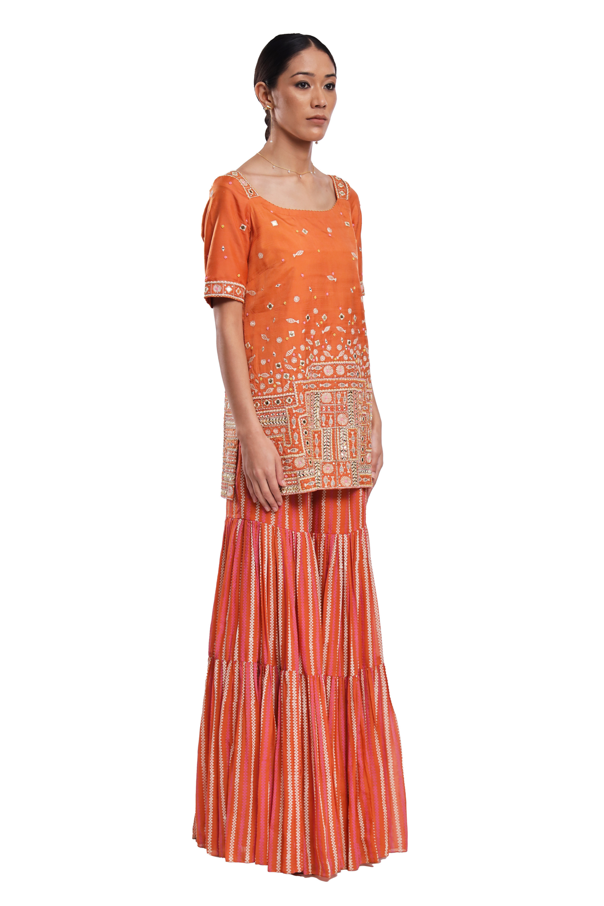Orange Naila Set