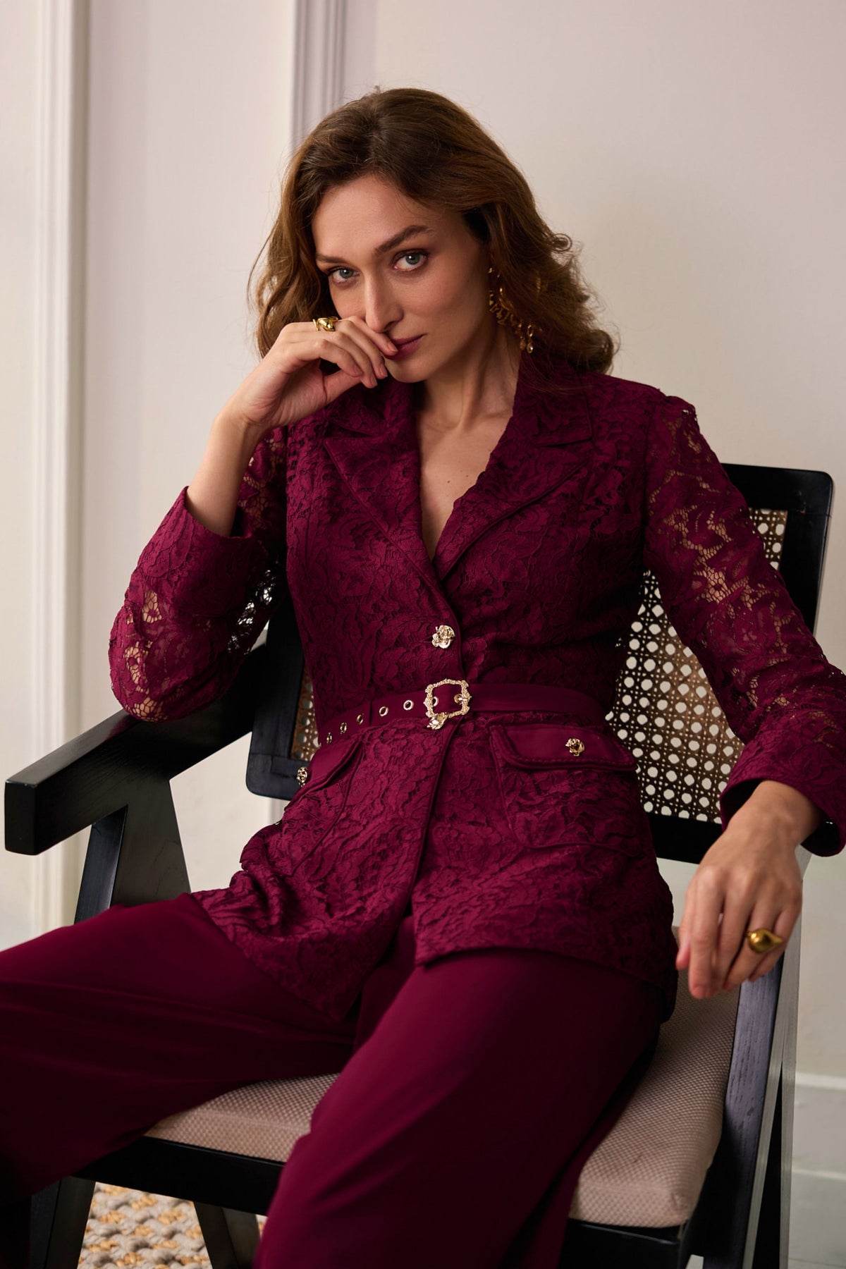 Leah Opera Ruby Co-ord Set