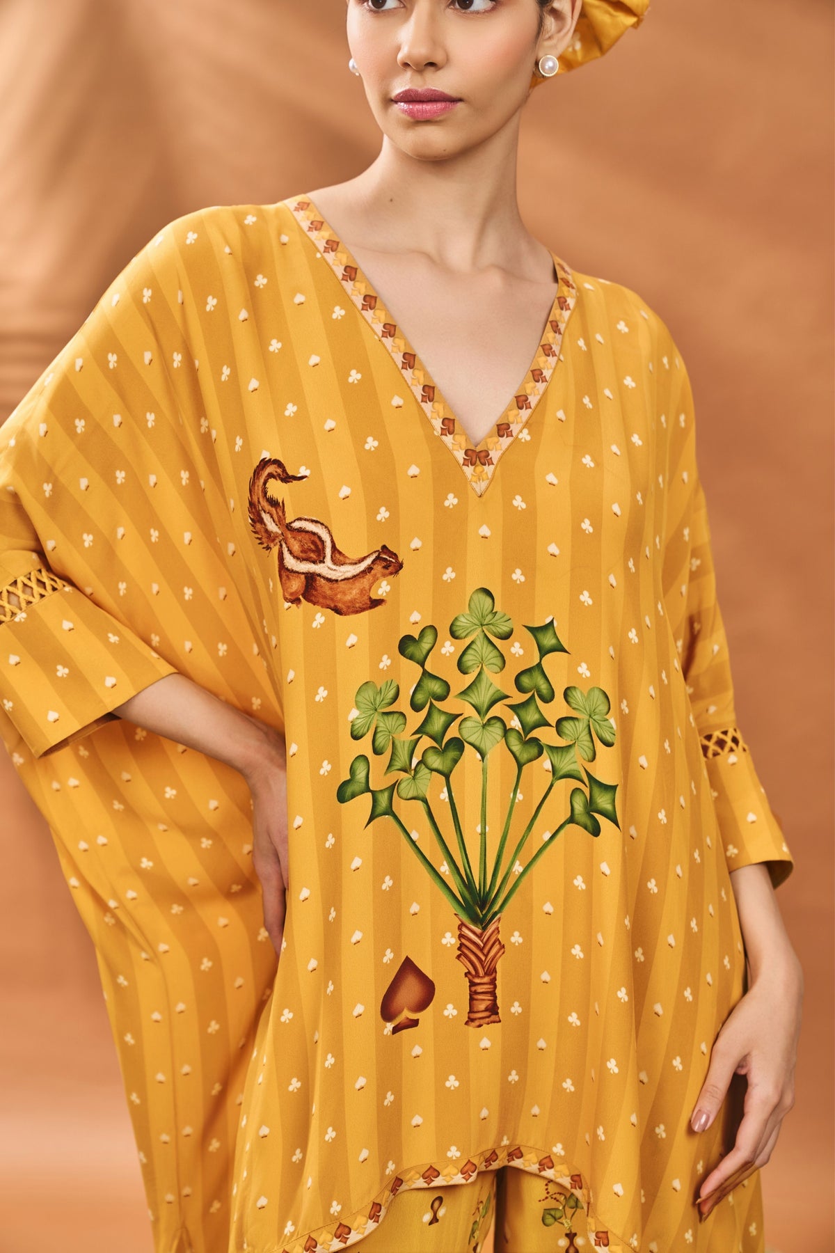 Ochre Spade Blossom Co-ord Set