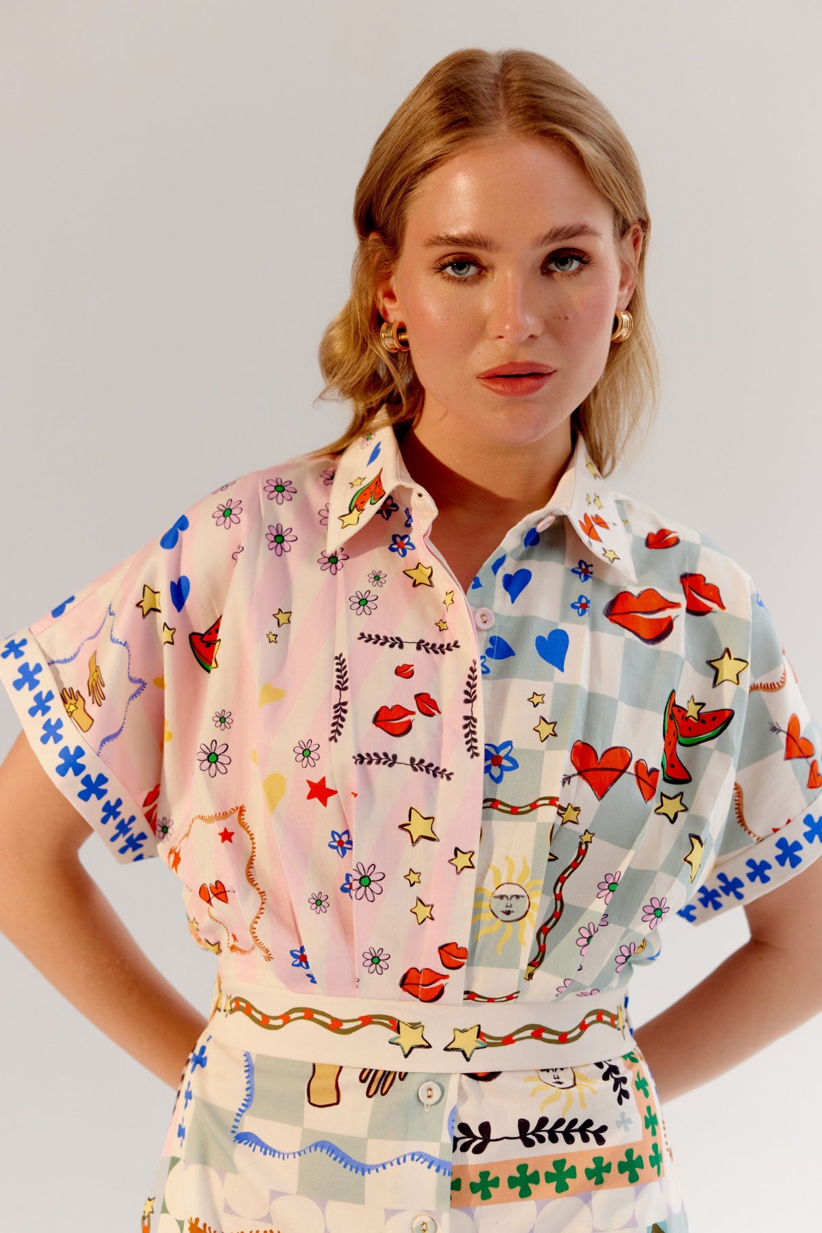 Boardgame Coral Midi Dress