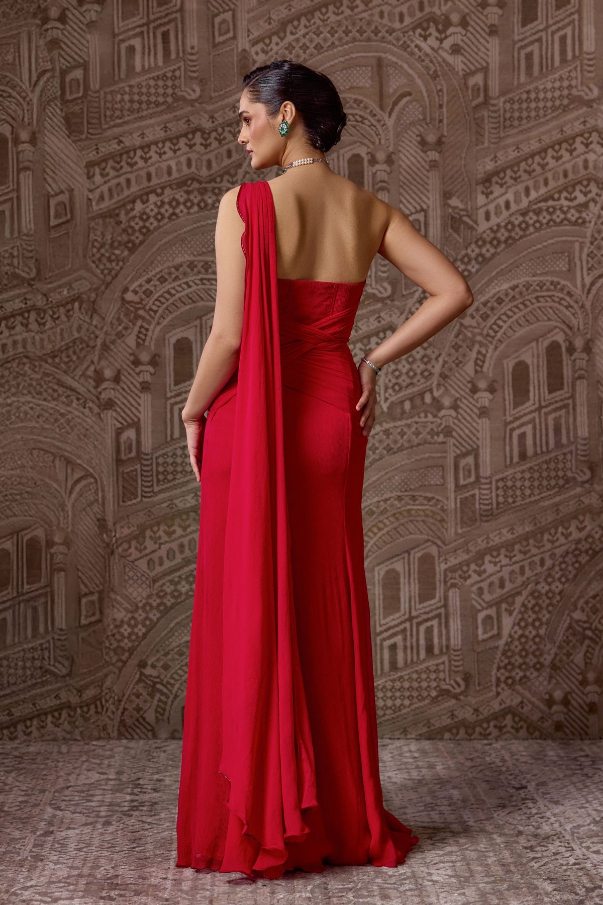 Crown Saree Gown