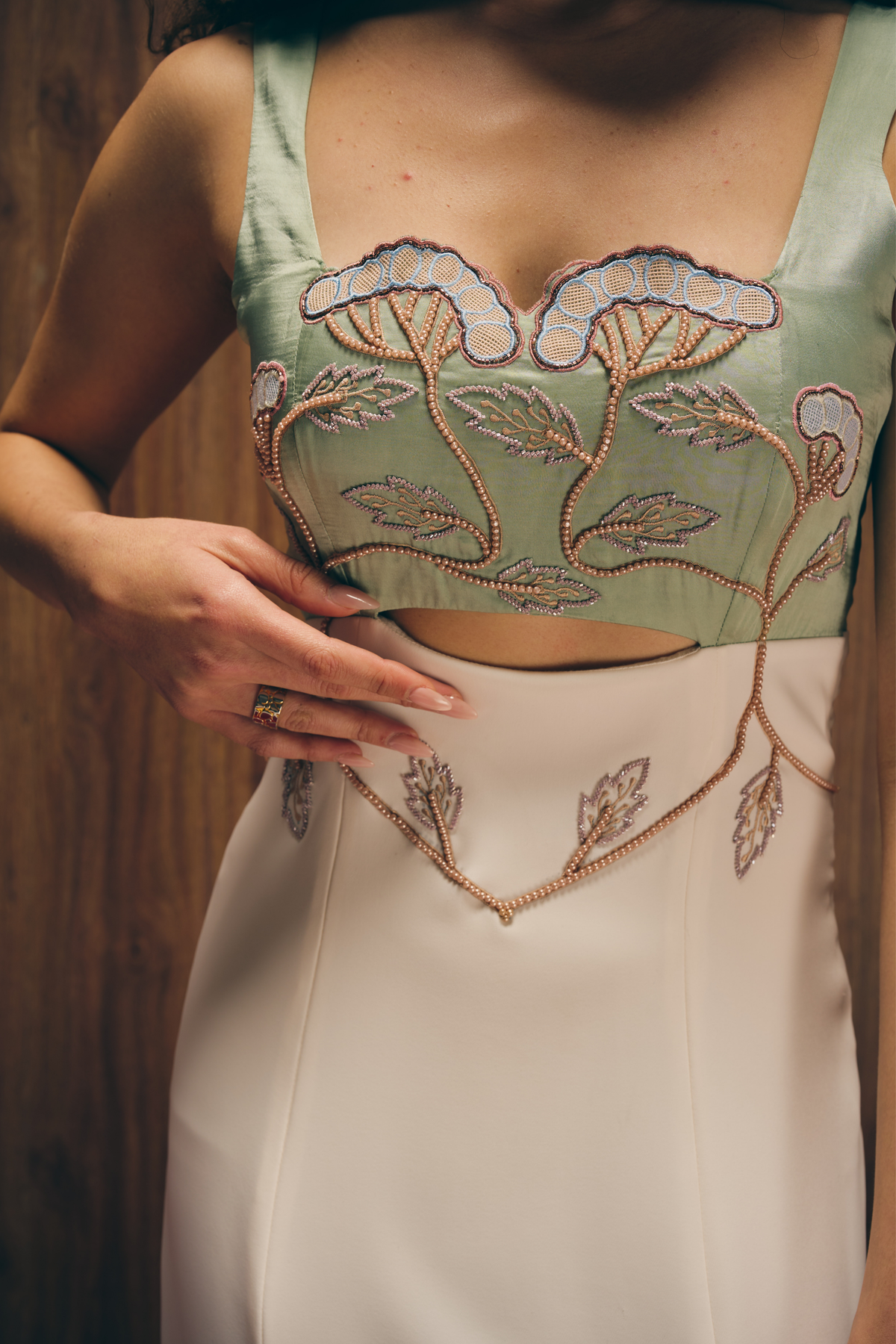 Sage Silken Gown