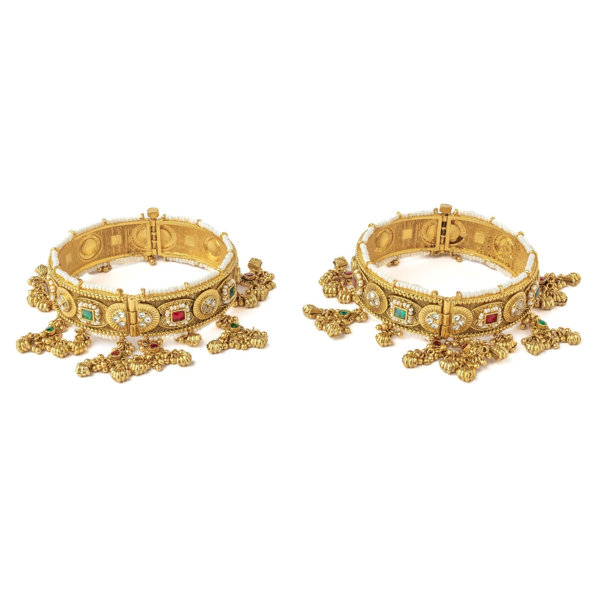 Gold Plated Multicolored Bangles