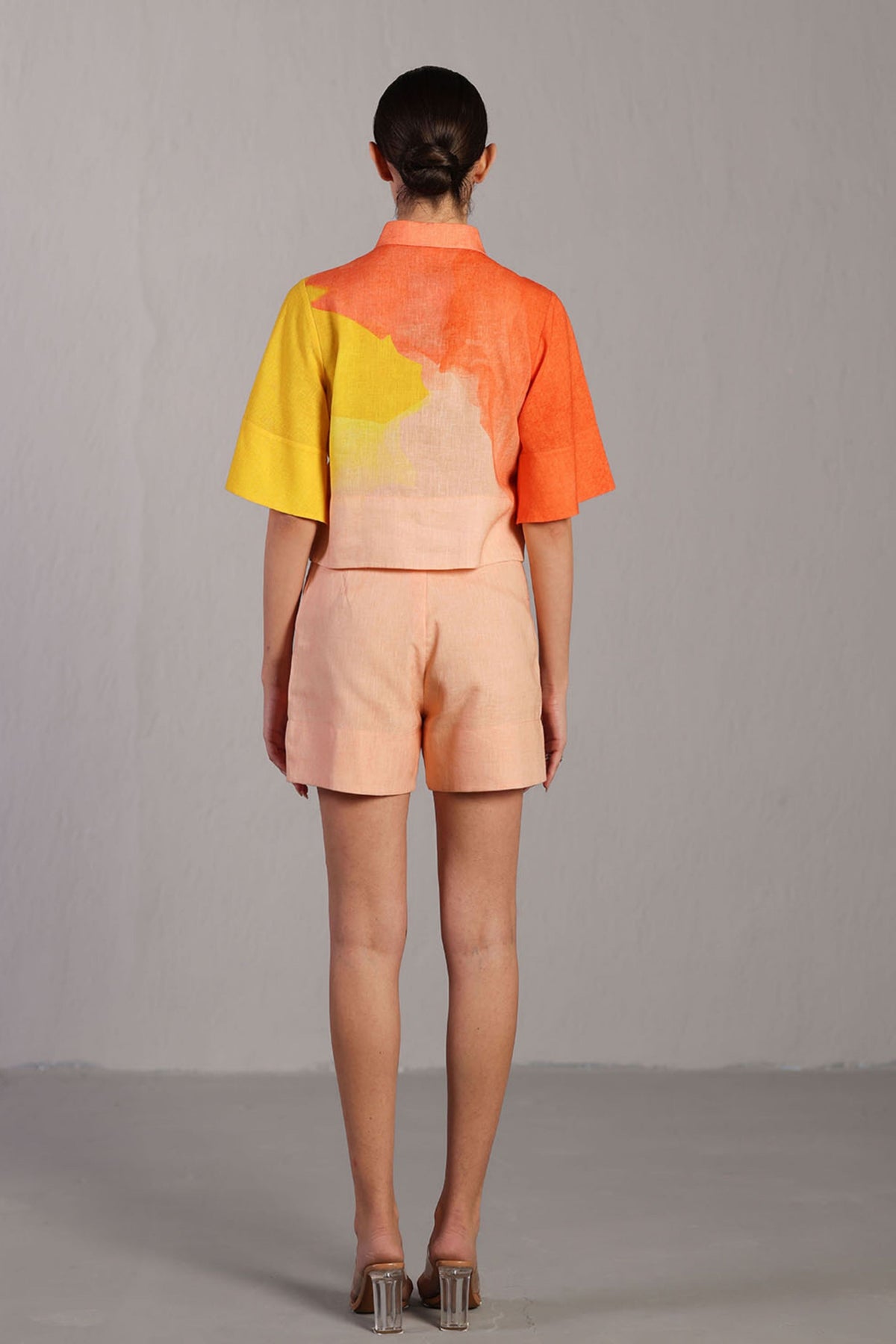 Orange and Yellow Shorts Set