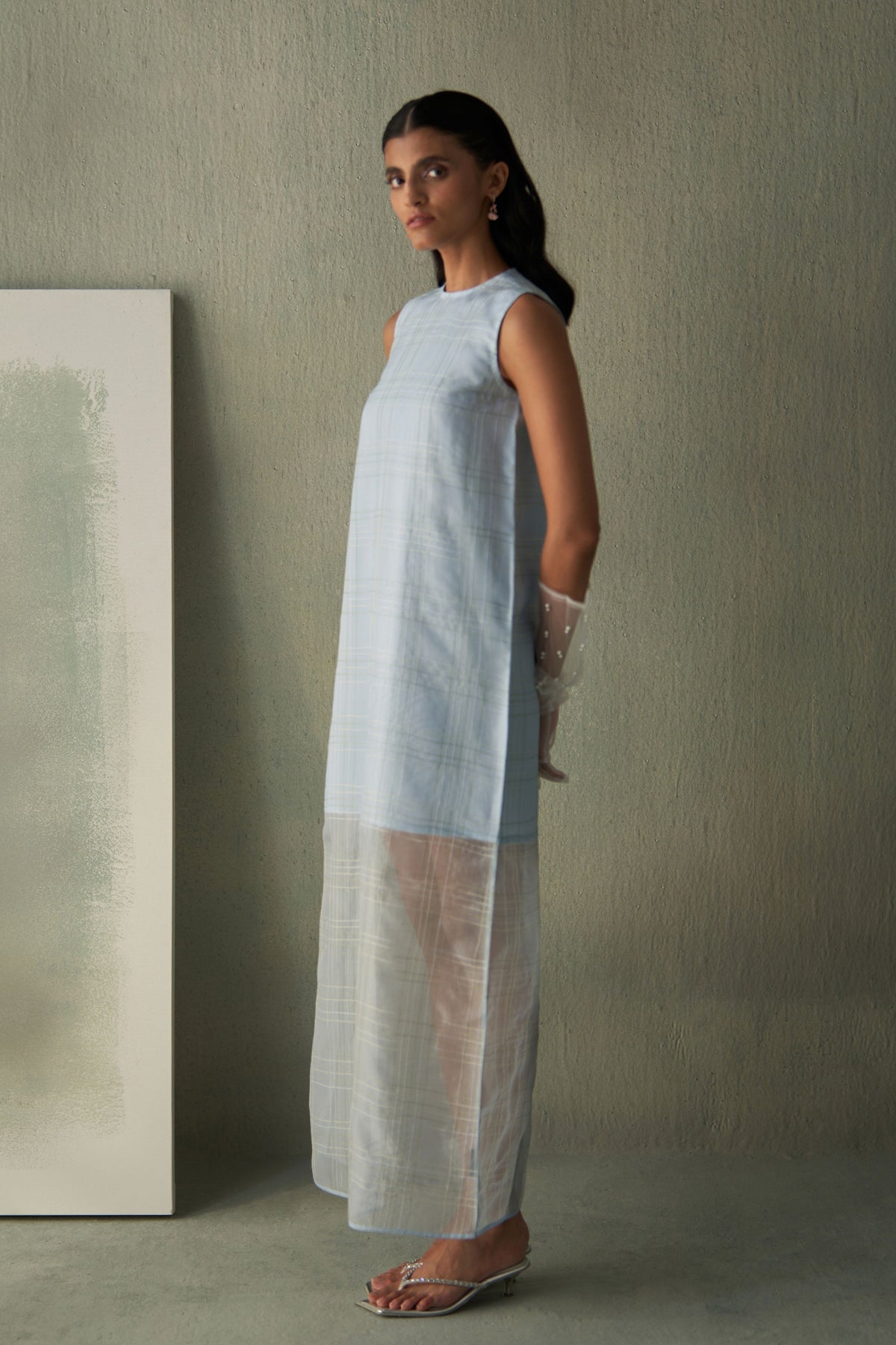 Sky Semi Sheer Dress