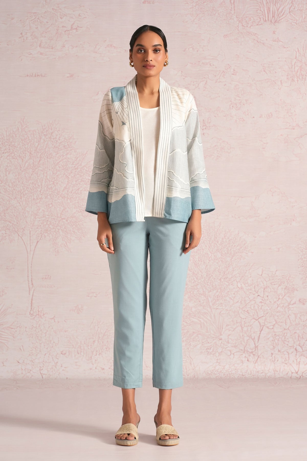 Silver Blueberry Jacket Set