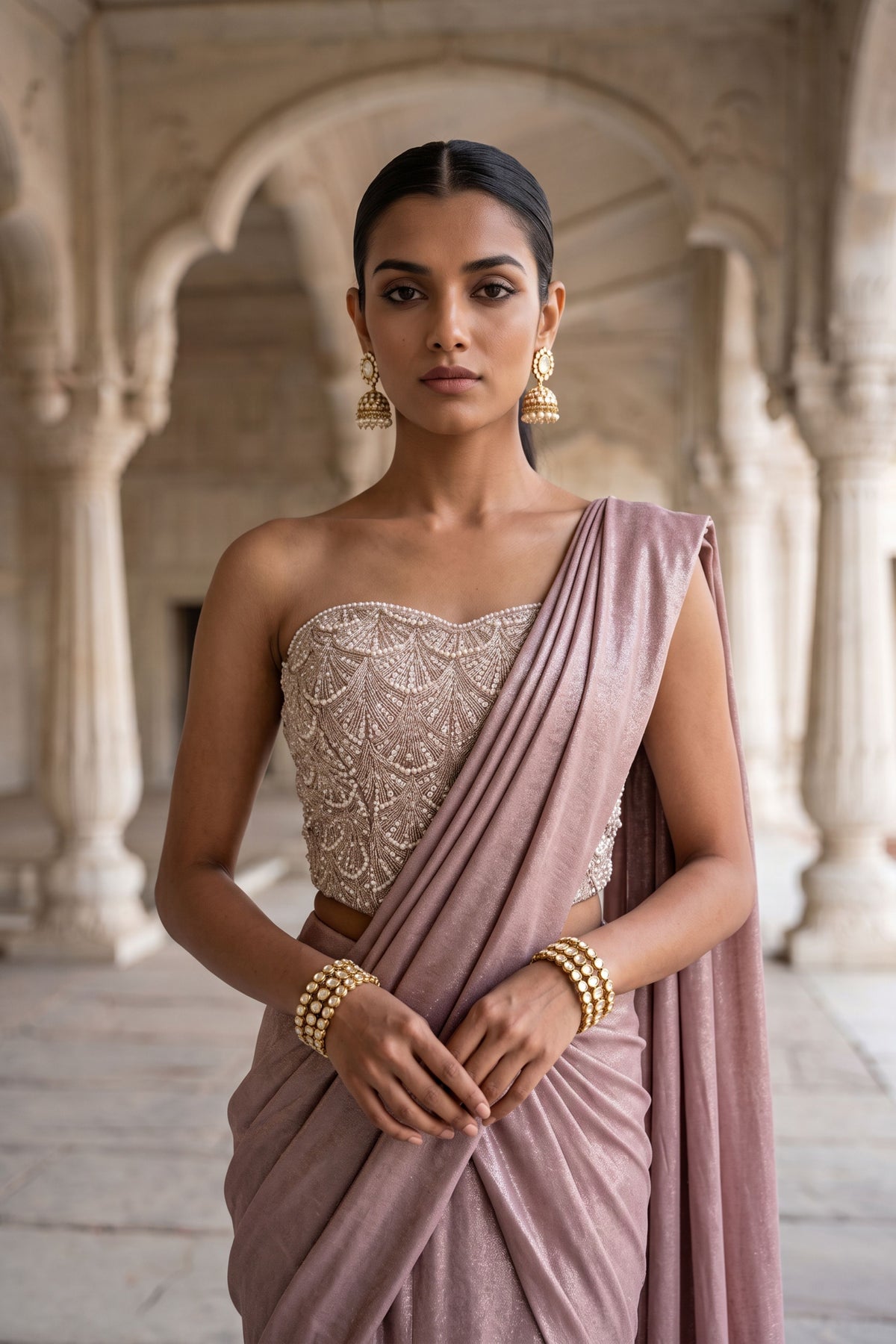 Jamuni Nisa Draped Saree Set