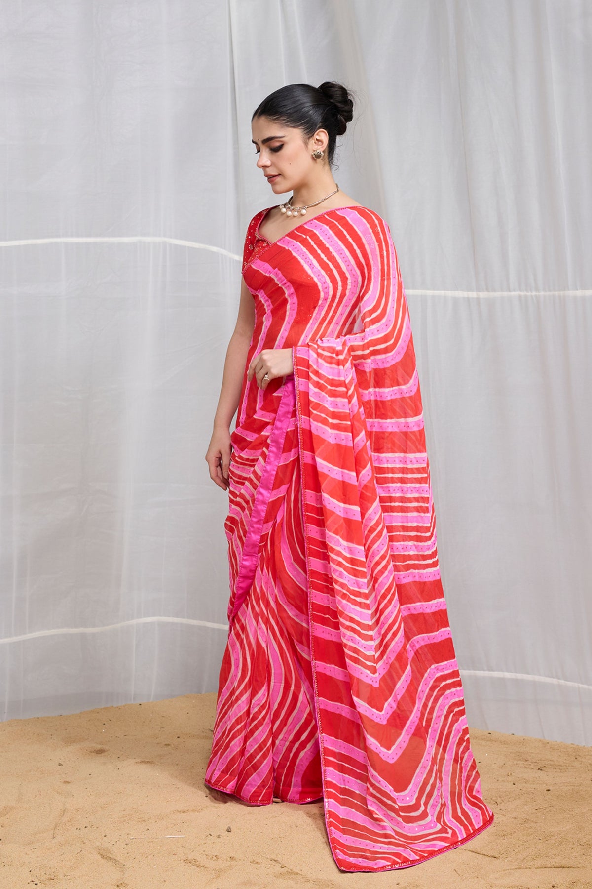 Chiffon Tarang Saree Set