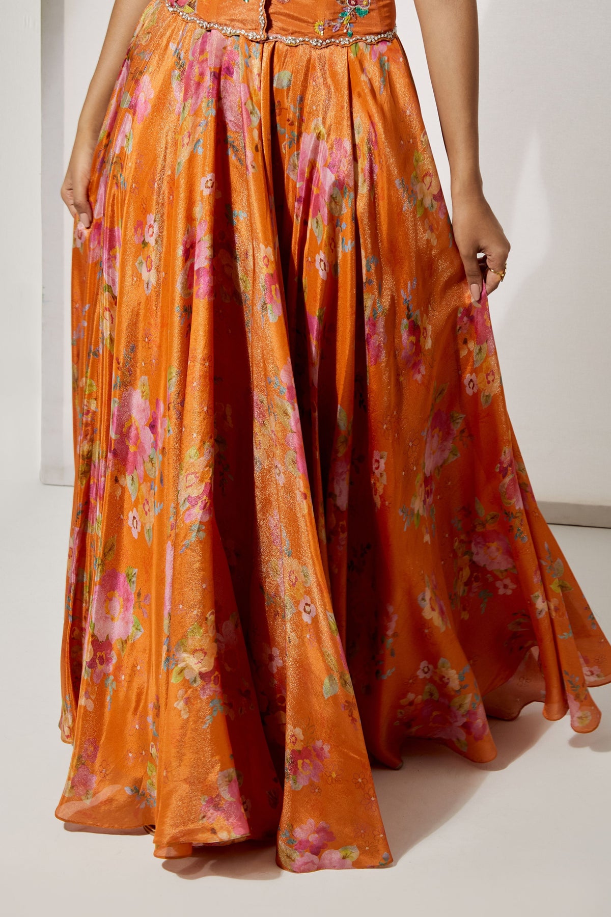 Orange Lehenga Set