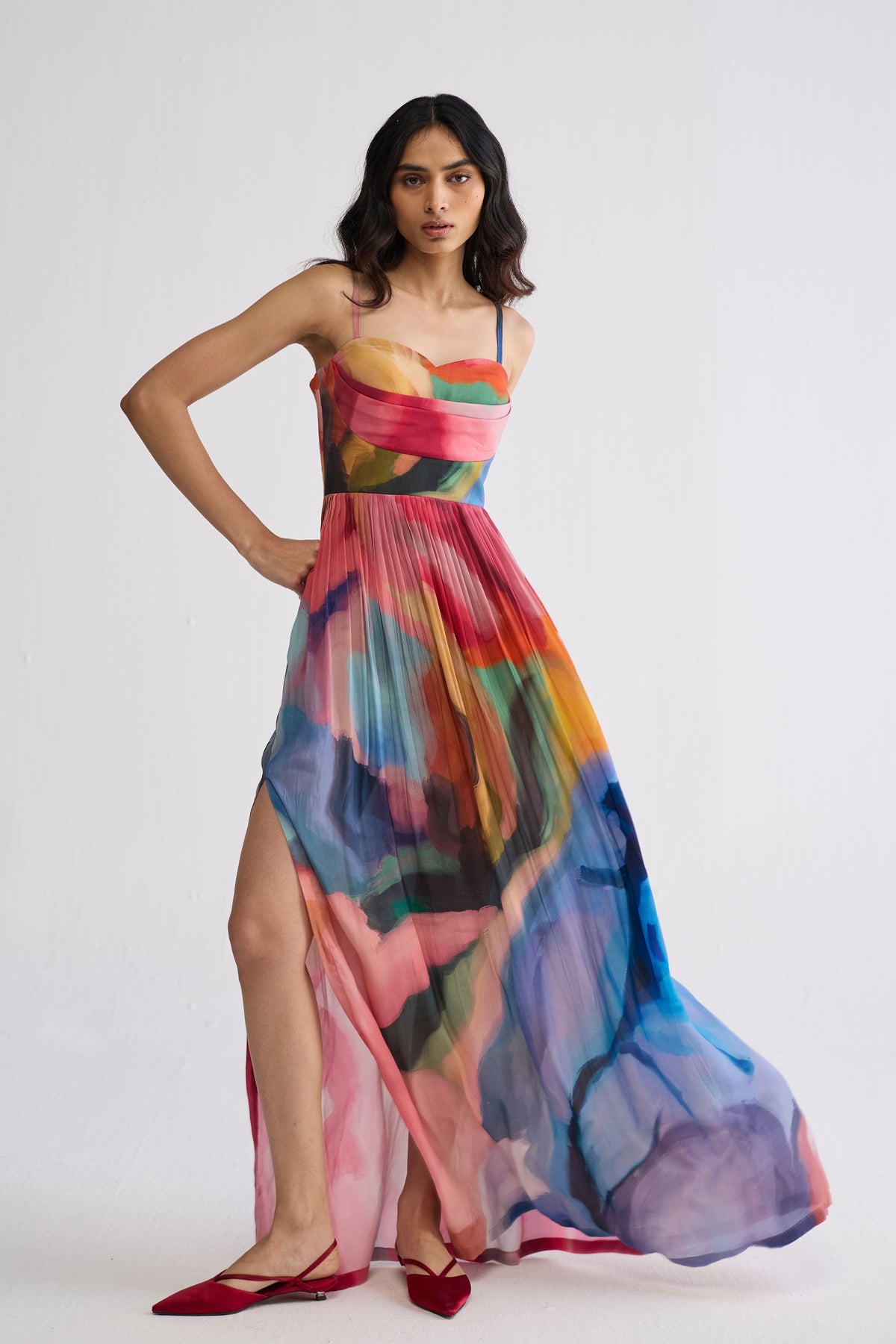 Rainbow Garden Bralette Dress