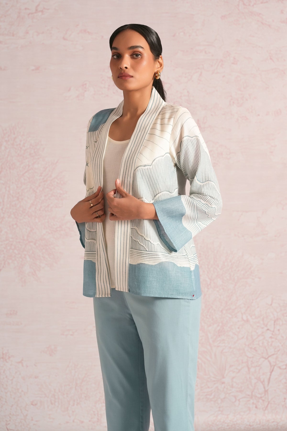Silver Blueberry Jacket Set