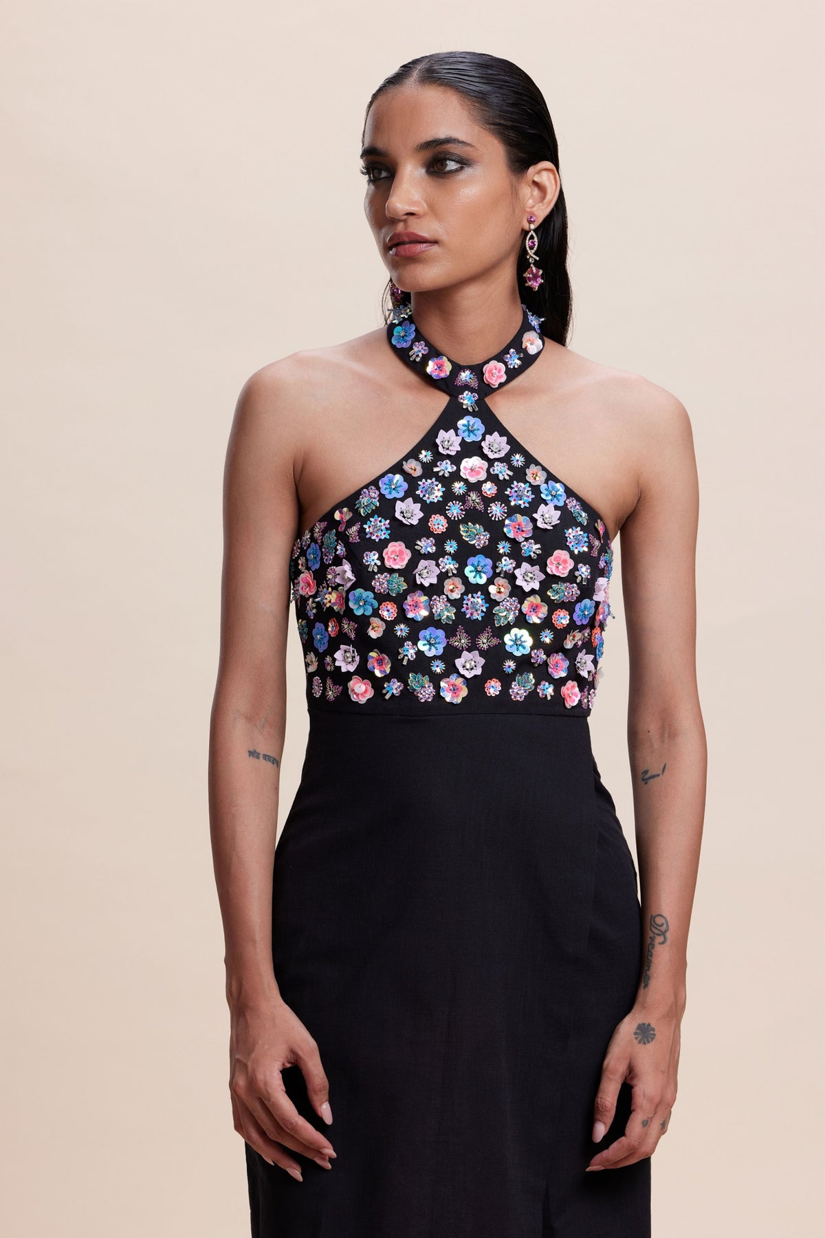 Black Embellished Dress