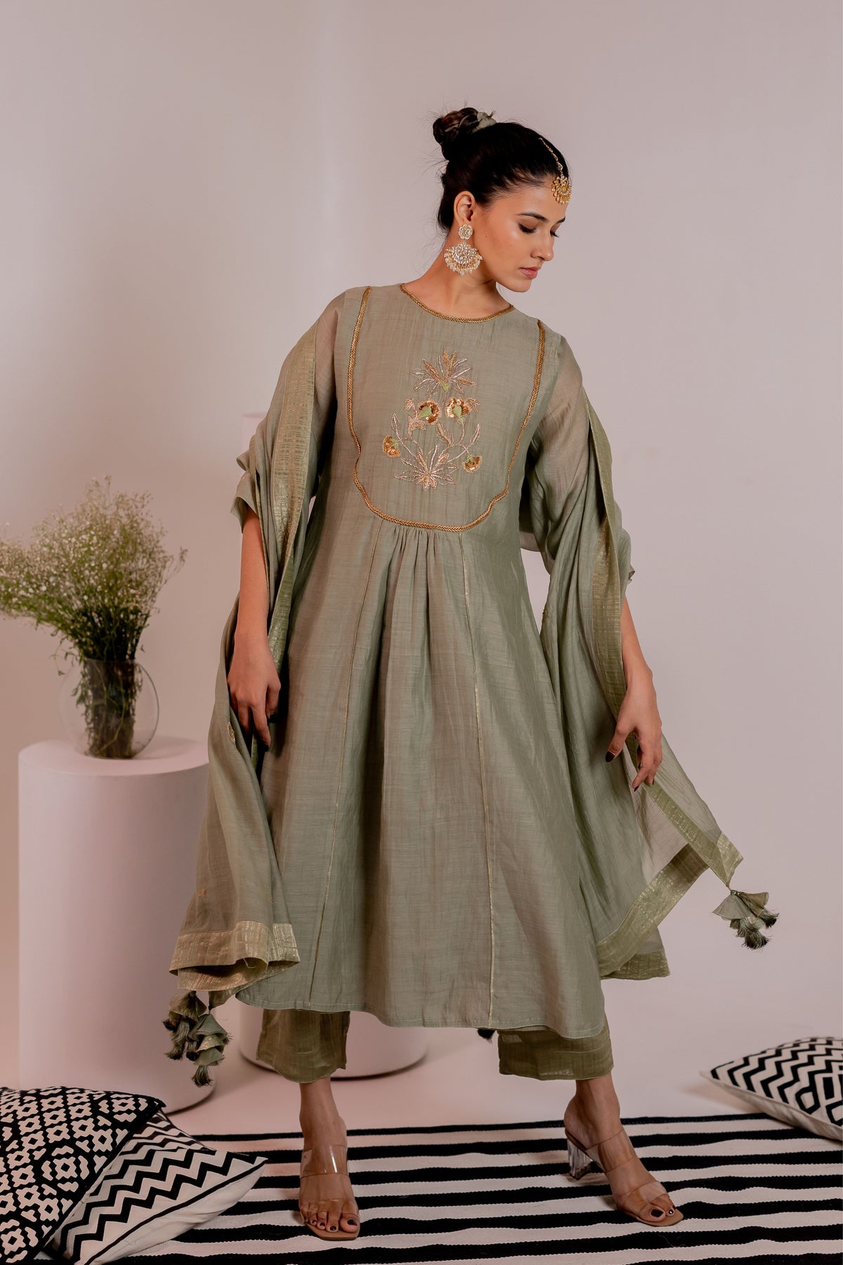 Ruha Green Kurta Set