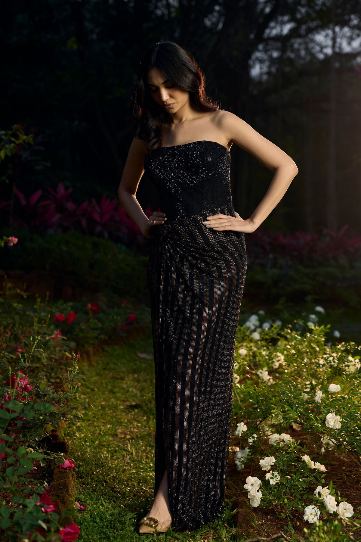 Shyamal Sona Crystal Gown