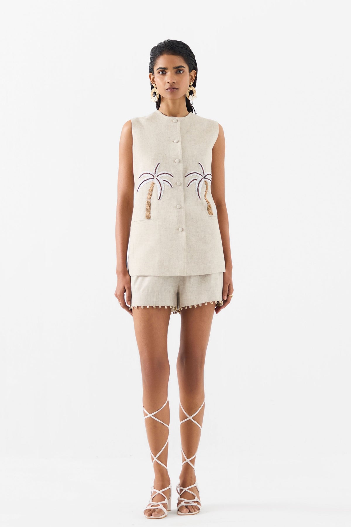 Palm Island Blazer Set