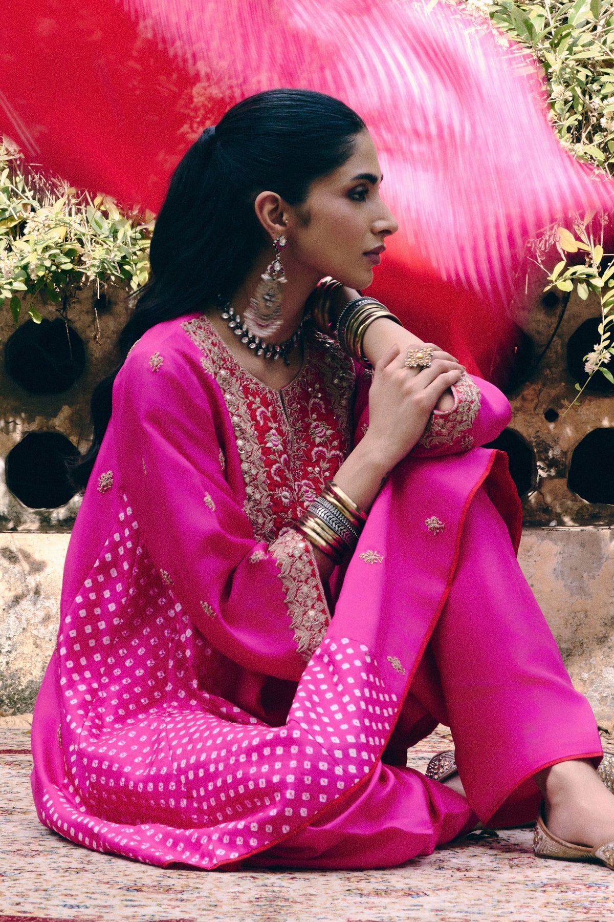 Bandhani Kurta Set