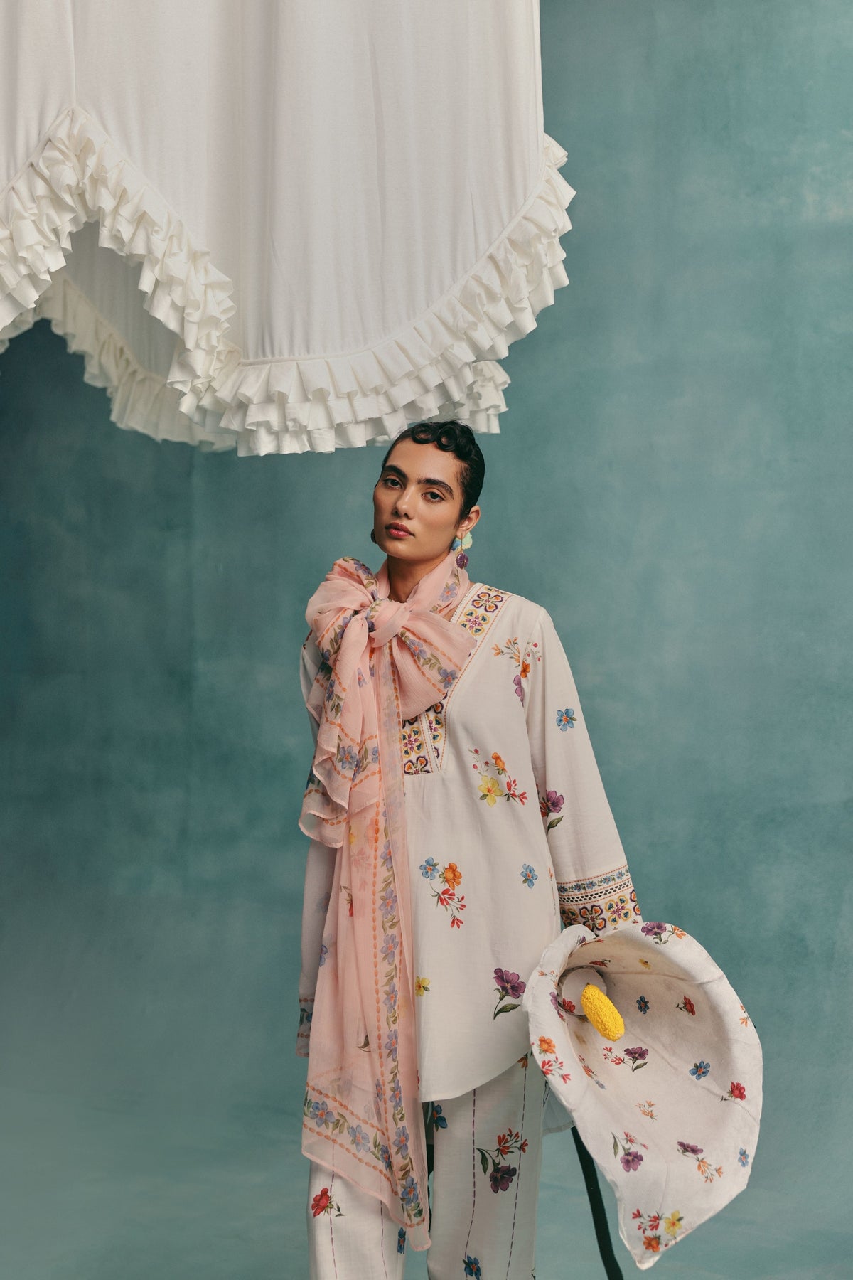 Daisy Ecru Tunic Set