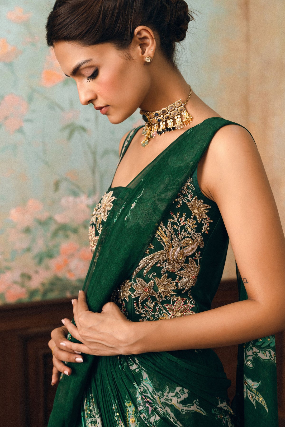 Sofia Draped Saree Set