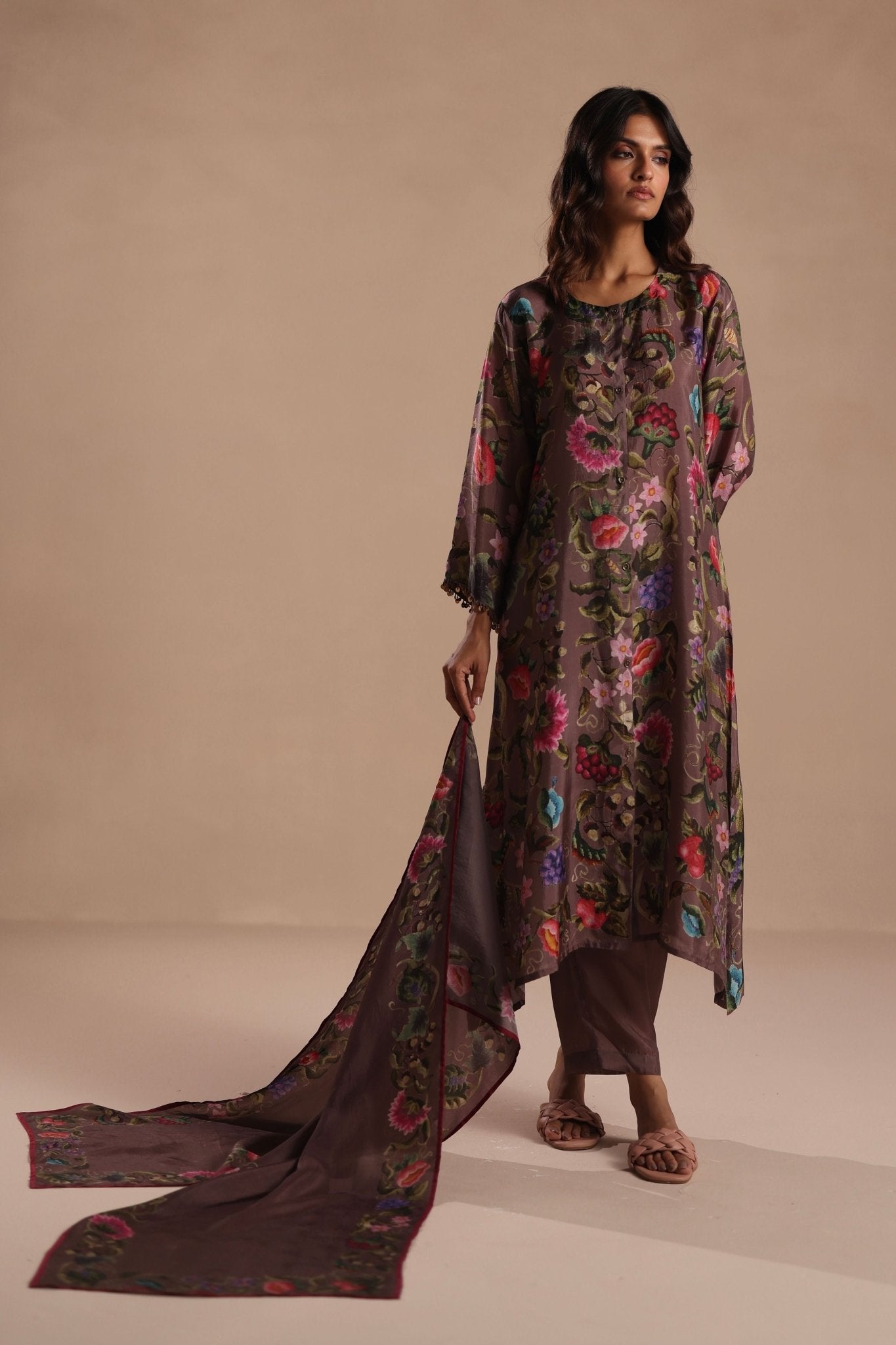 Vine Dupatta - Roza Pret - Elahe
