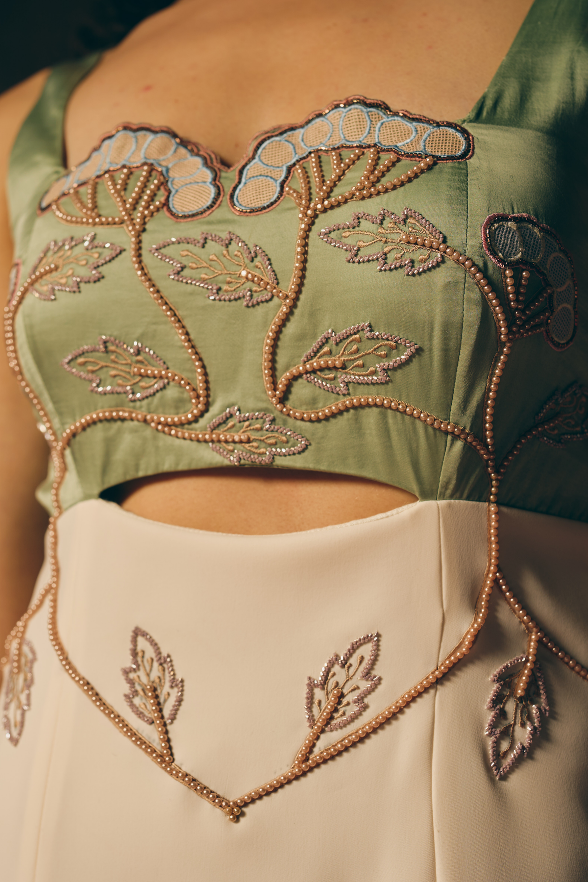 Sage Silken Gown