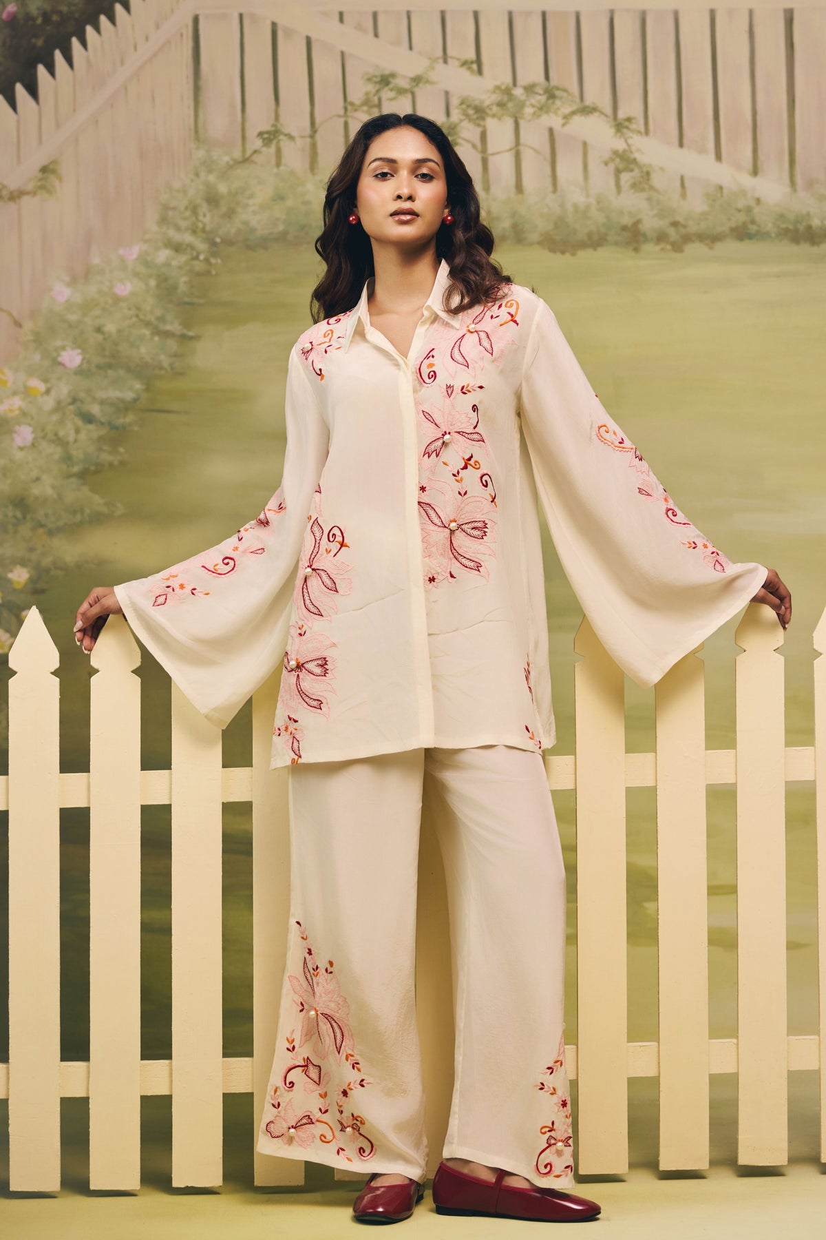 Coral Reverie Relaxed Co-ord Set