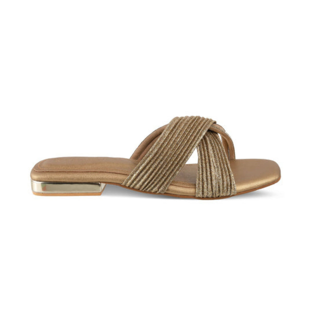 Lulu Antique Gold Flats