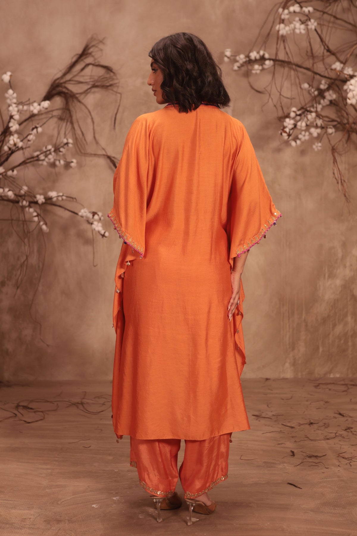 Orange Kaftan Set