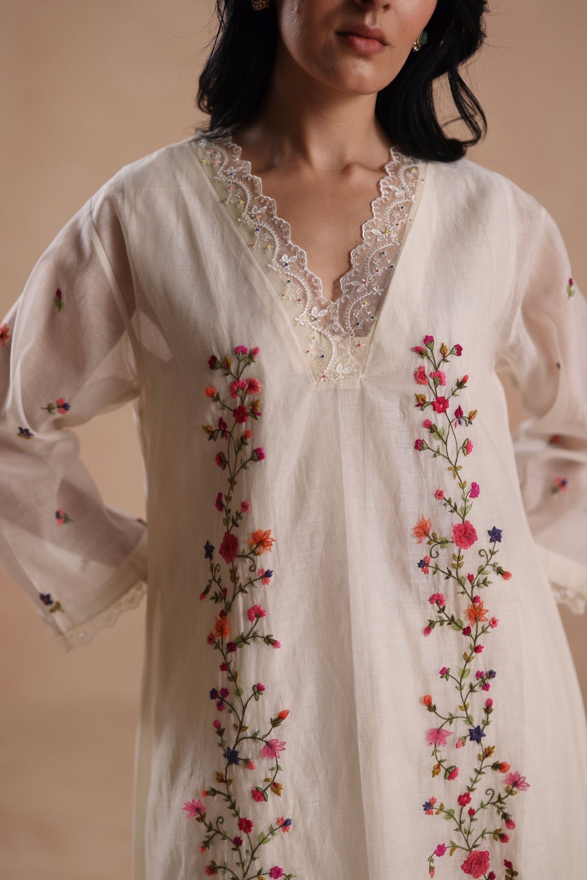 Evara Ivory Kurta Set