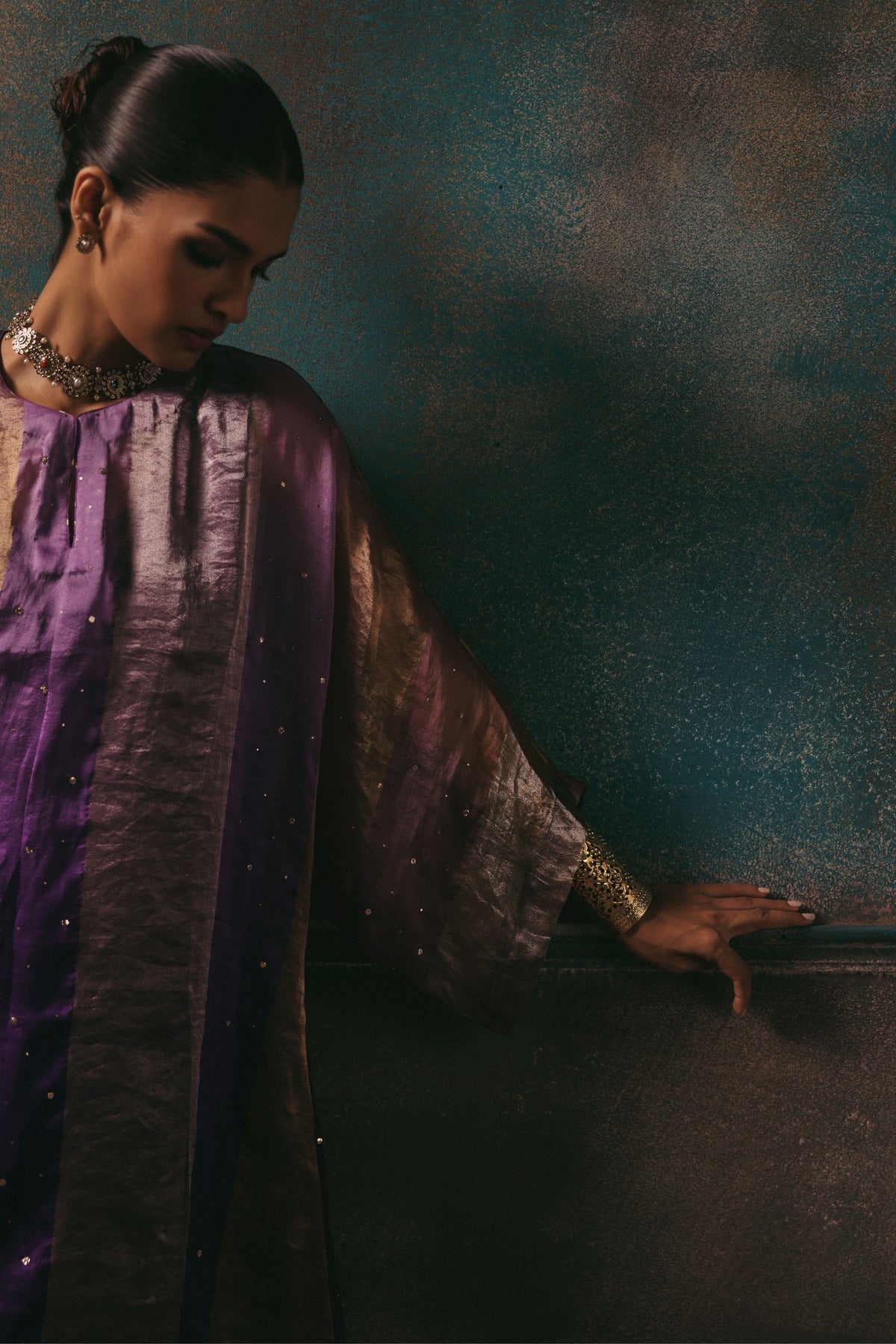 Purple Tabeer Kurta Set