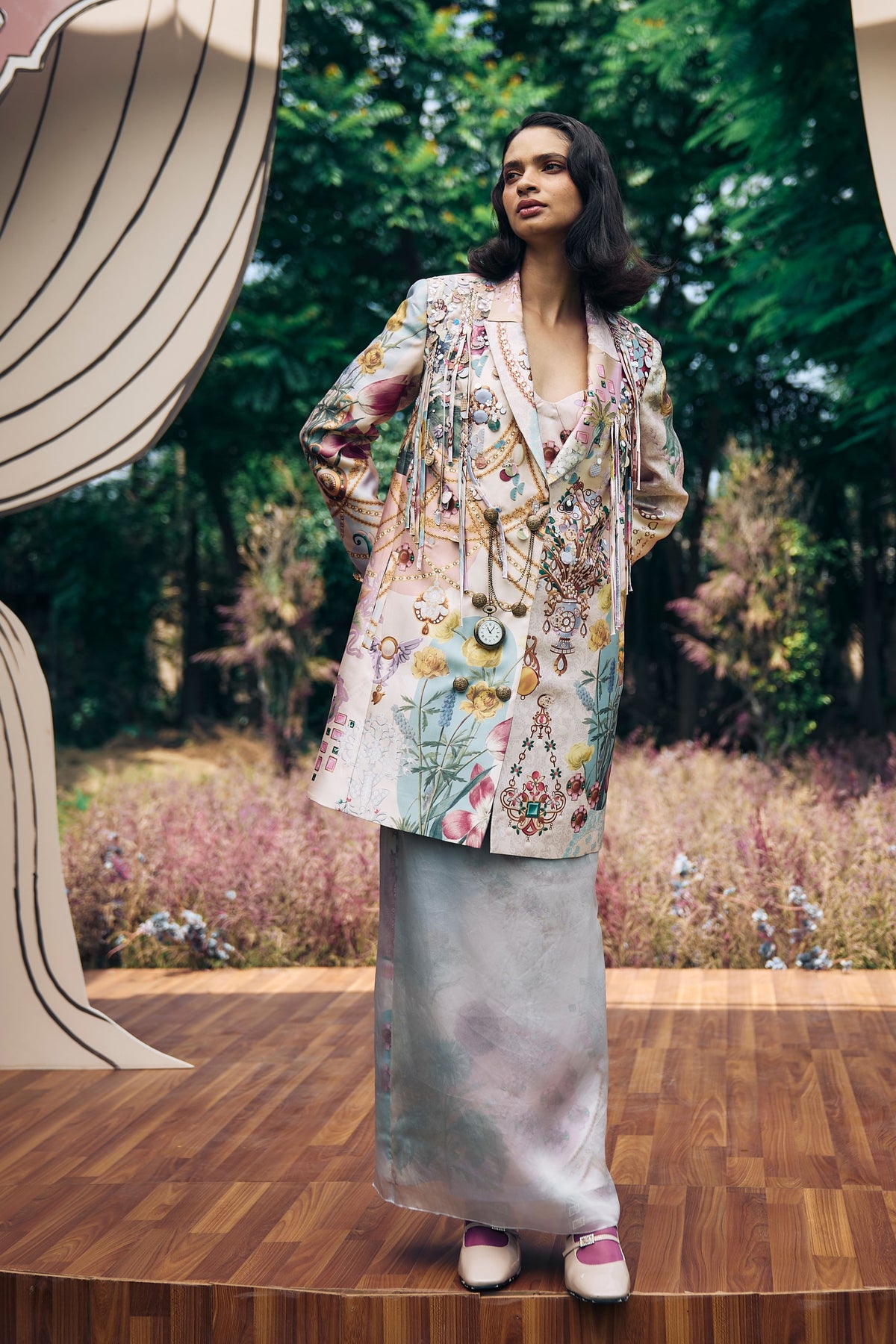 Trove Tailored Printed Blazer