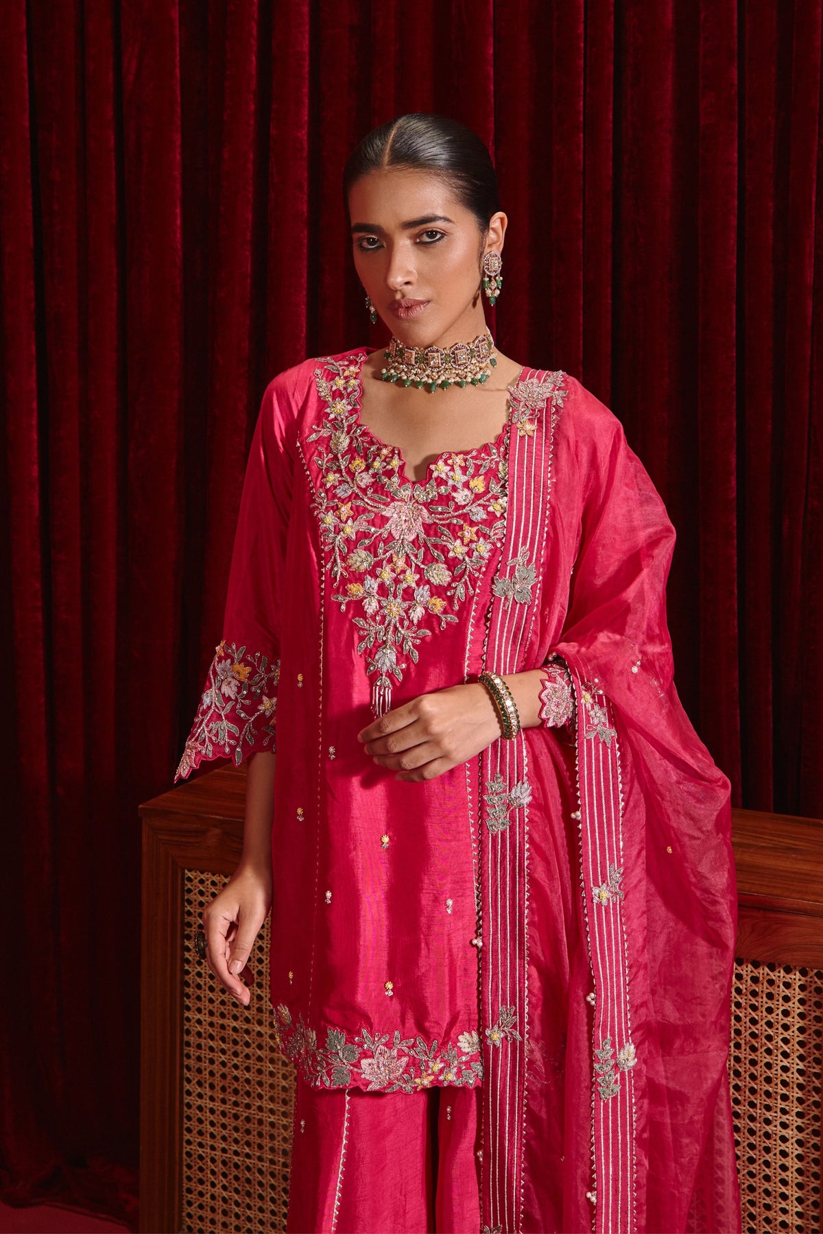 Rani Manu Sharara Set