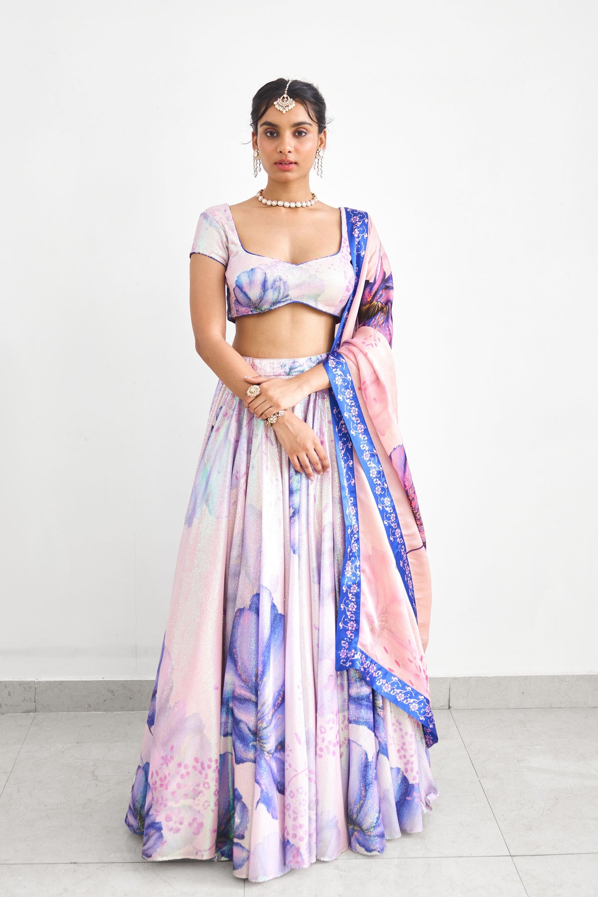 Lavender Twilight Lehenga Set