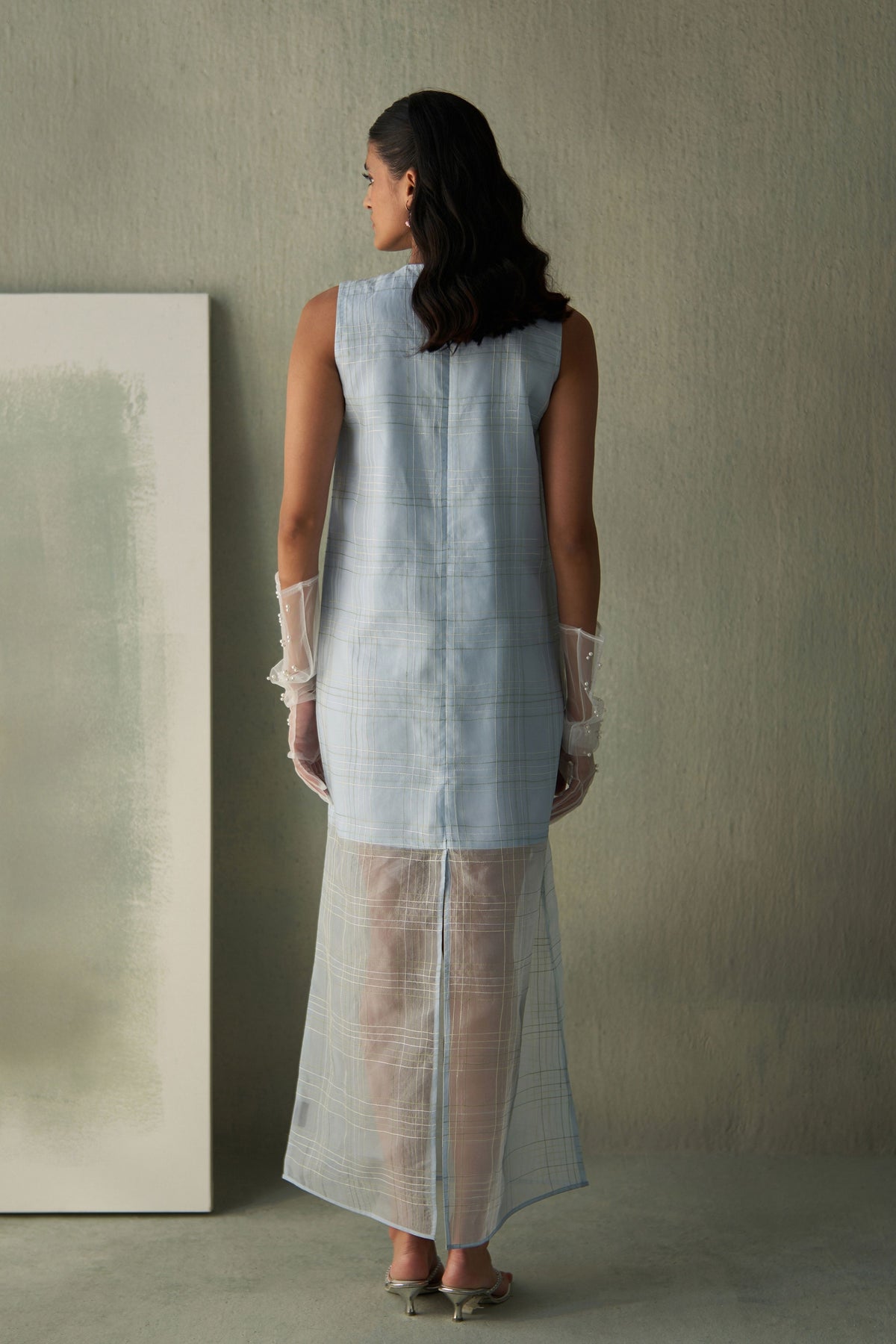 Sky Semi Sheer Dress