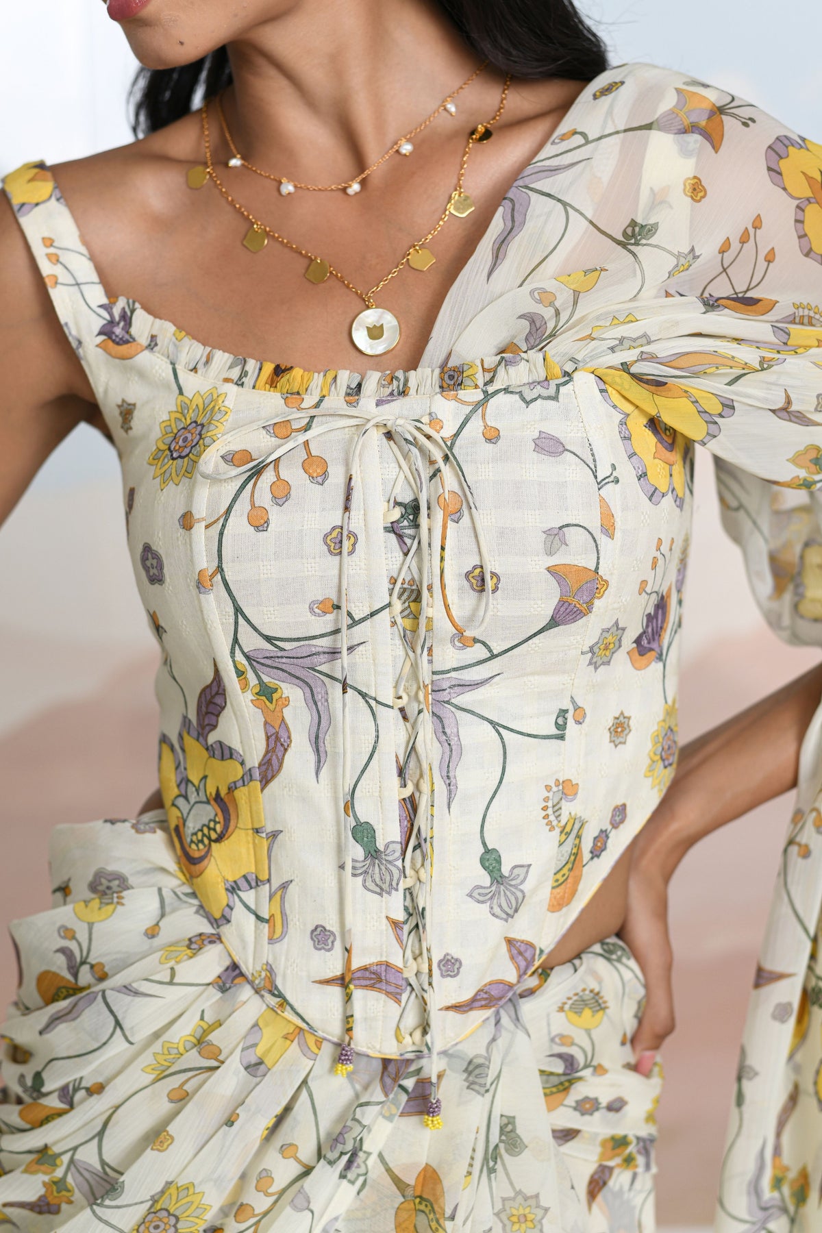Honeydew Corset Top