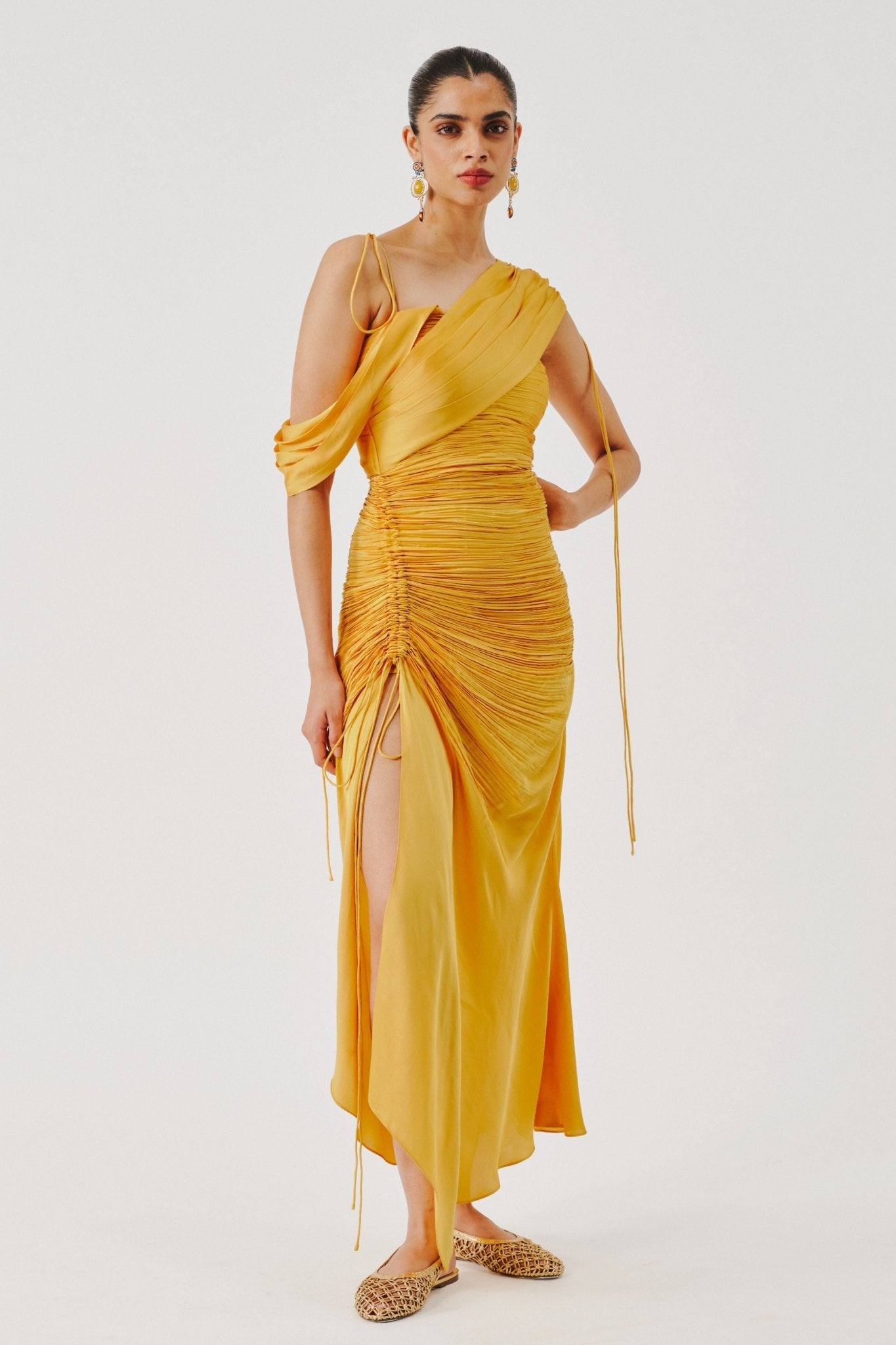 Yellow Ray Dress - Aroka - Elahe