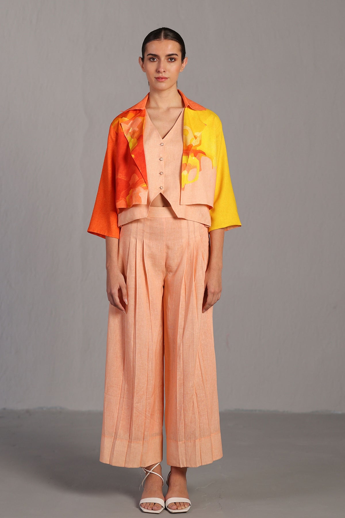 Orange and Yellow Jacket Set