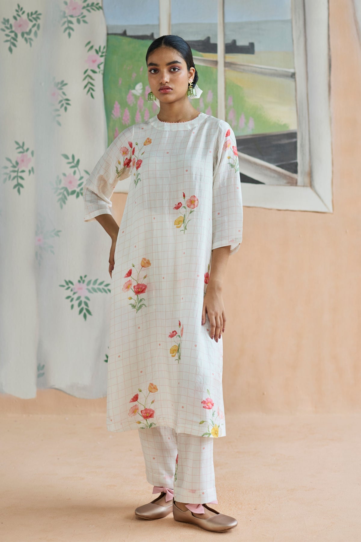 Poppy Long Kurta Set