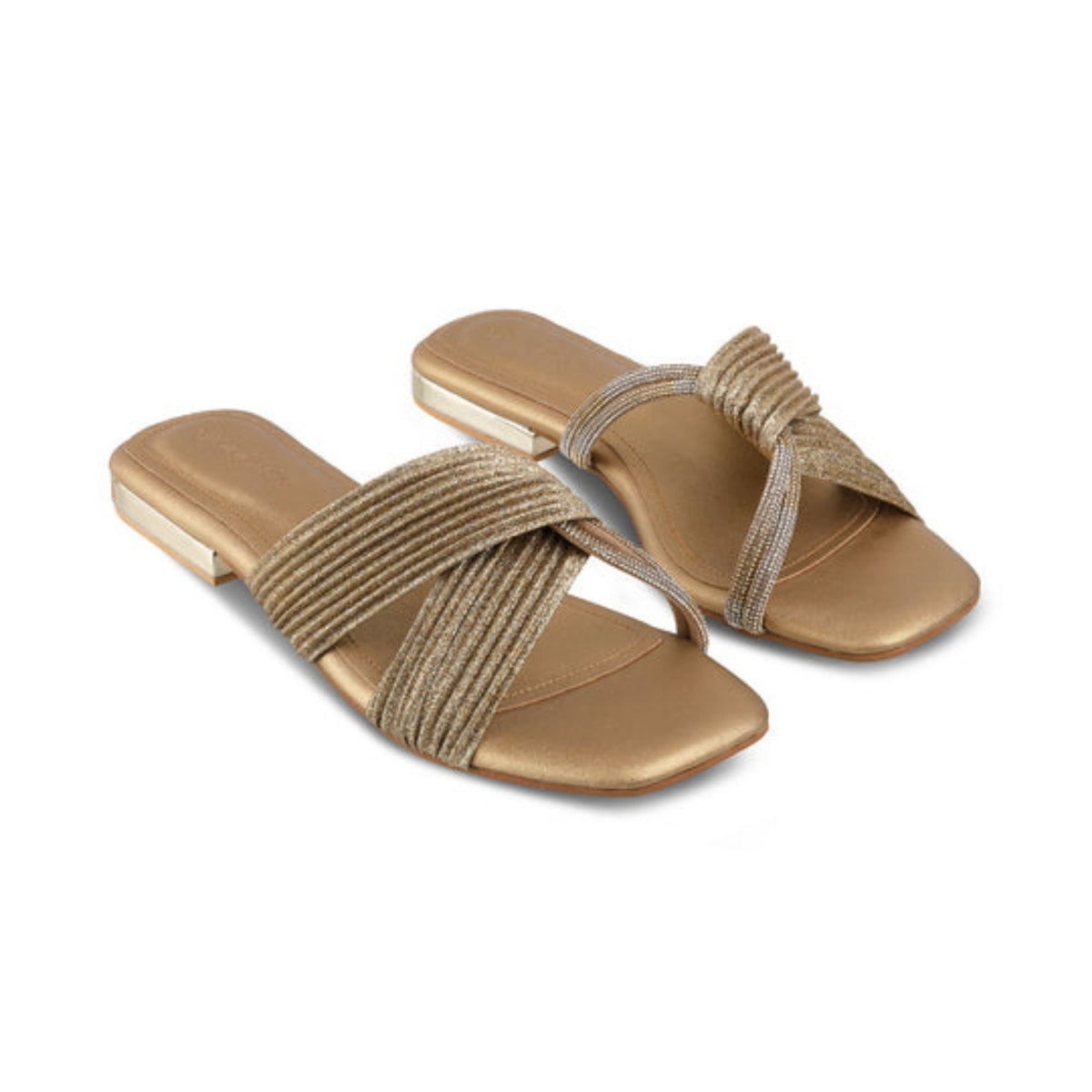 Lulu Antique Gold Flats