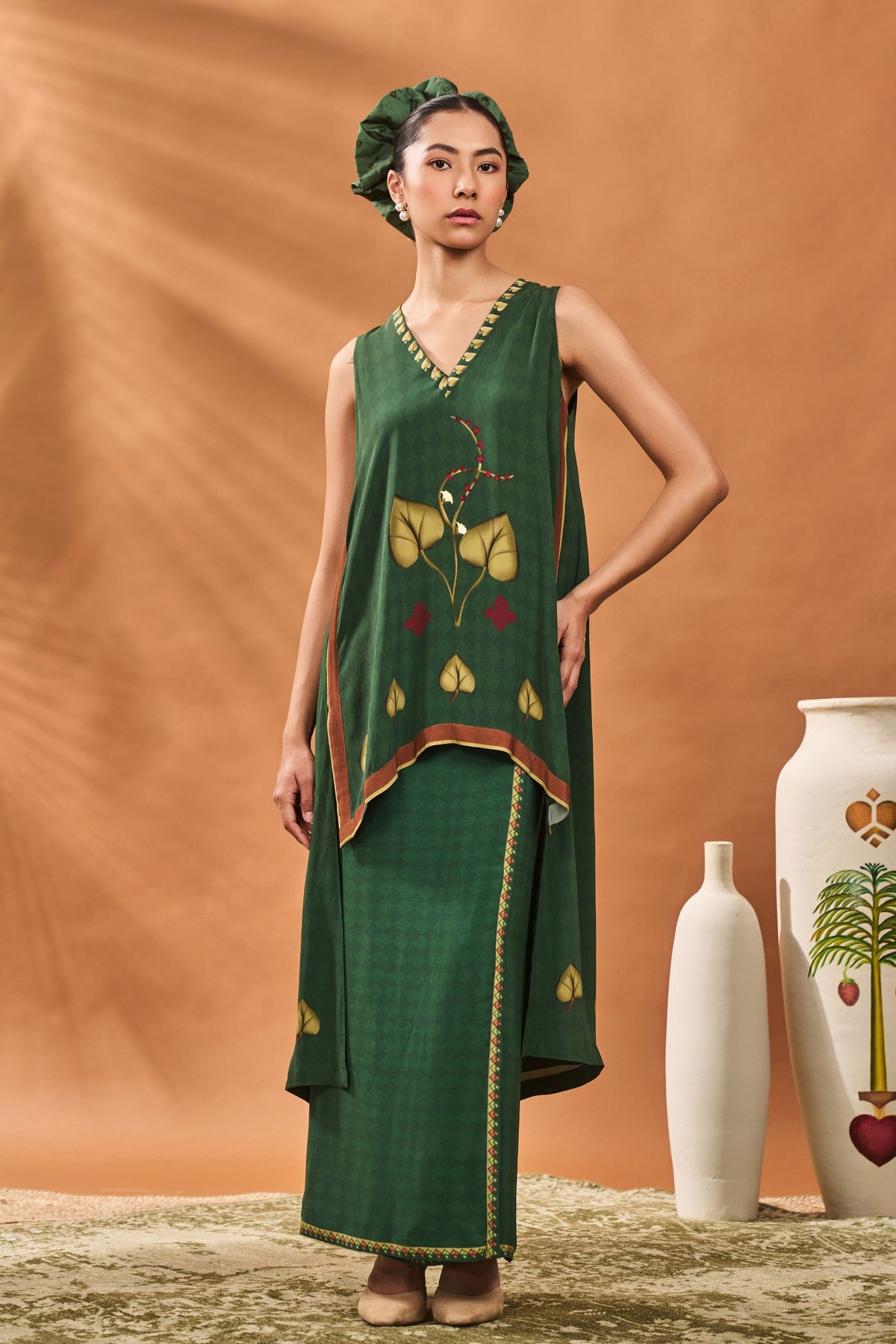 Green Clover Checks Co-ord Set