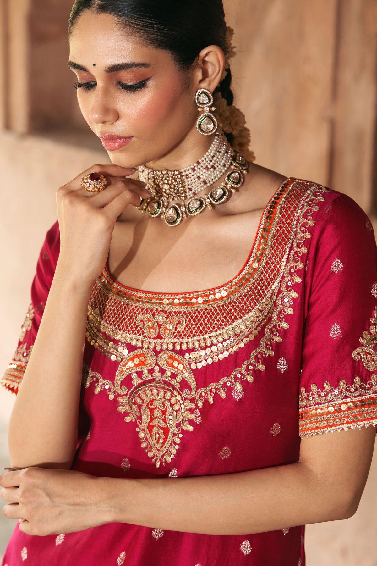 Samreen Pink Sharara Set