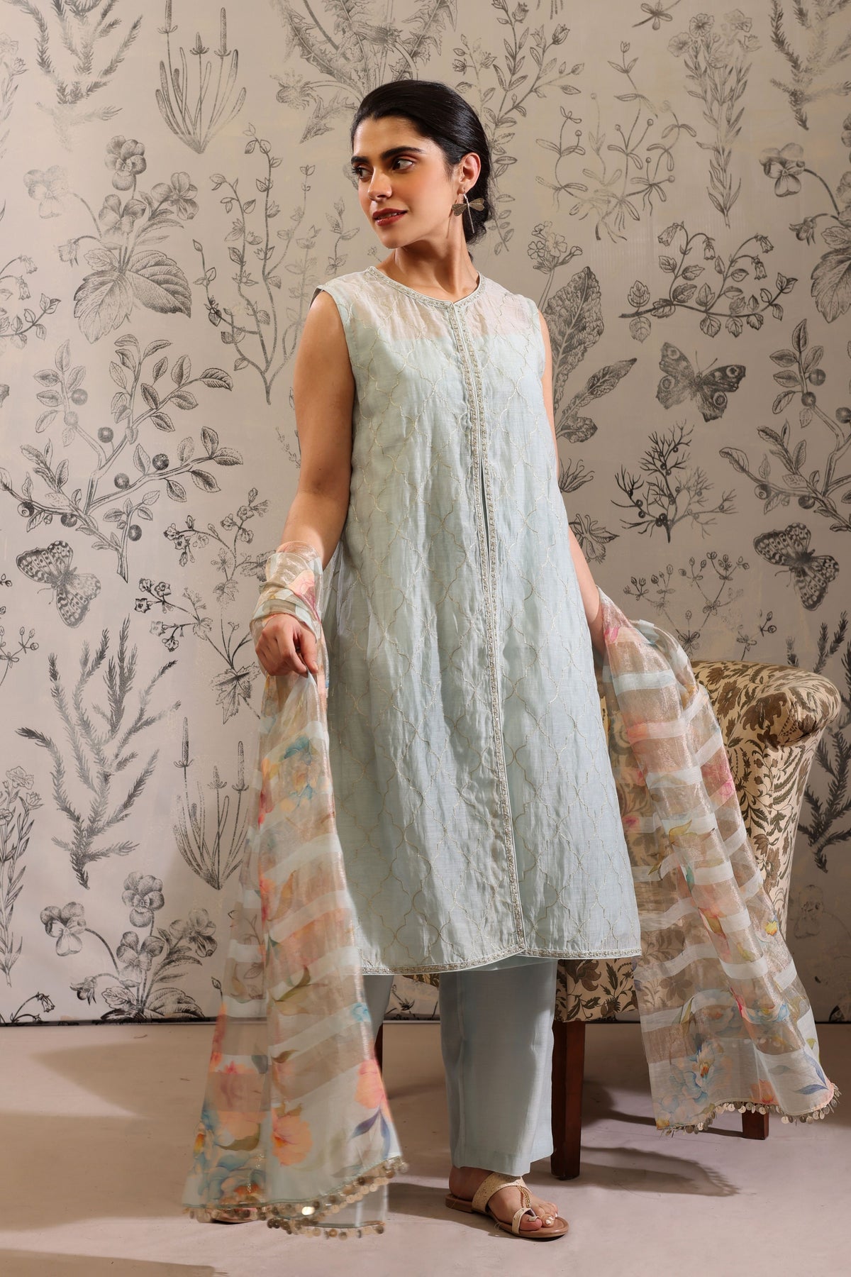 Makaranda Blue Kurta Set