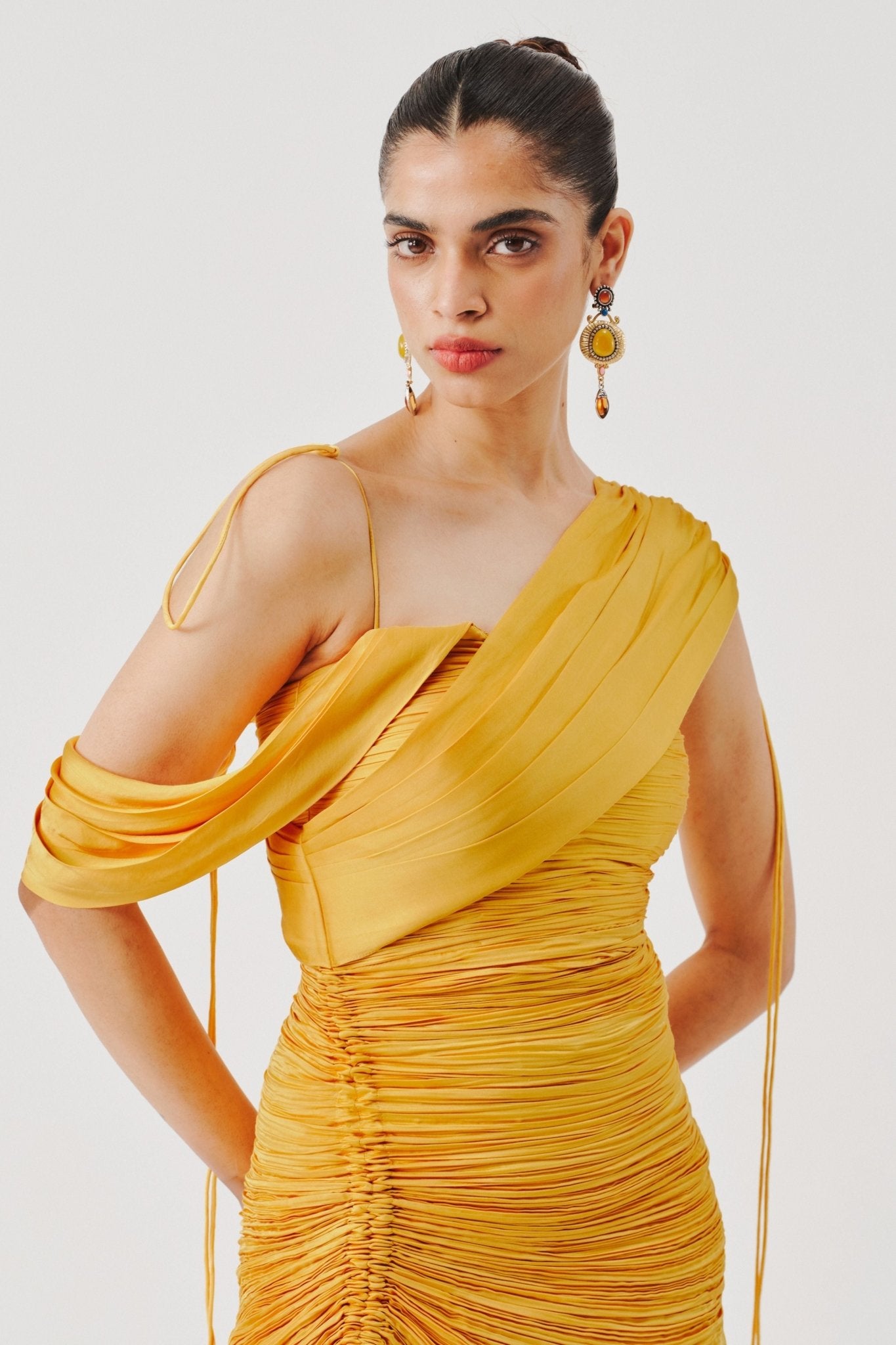 Yellow Ray Dress - Aroka - Elahe