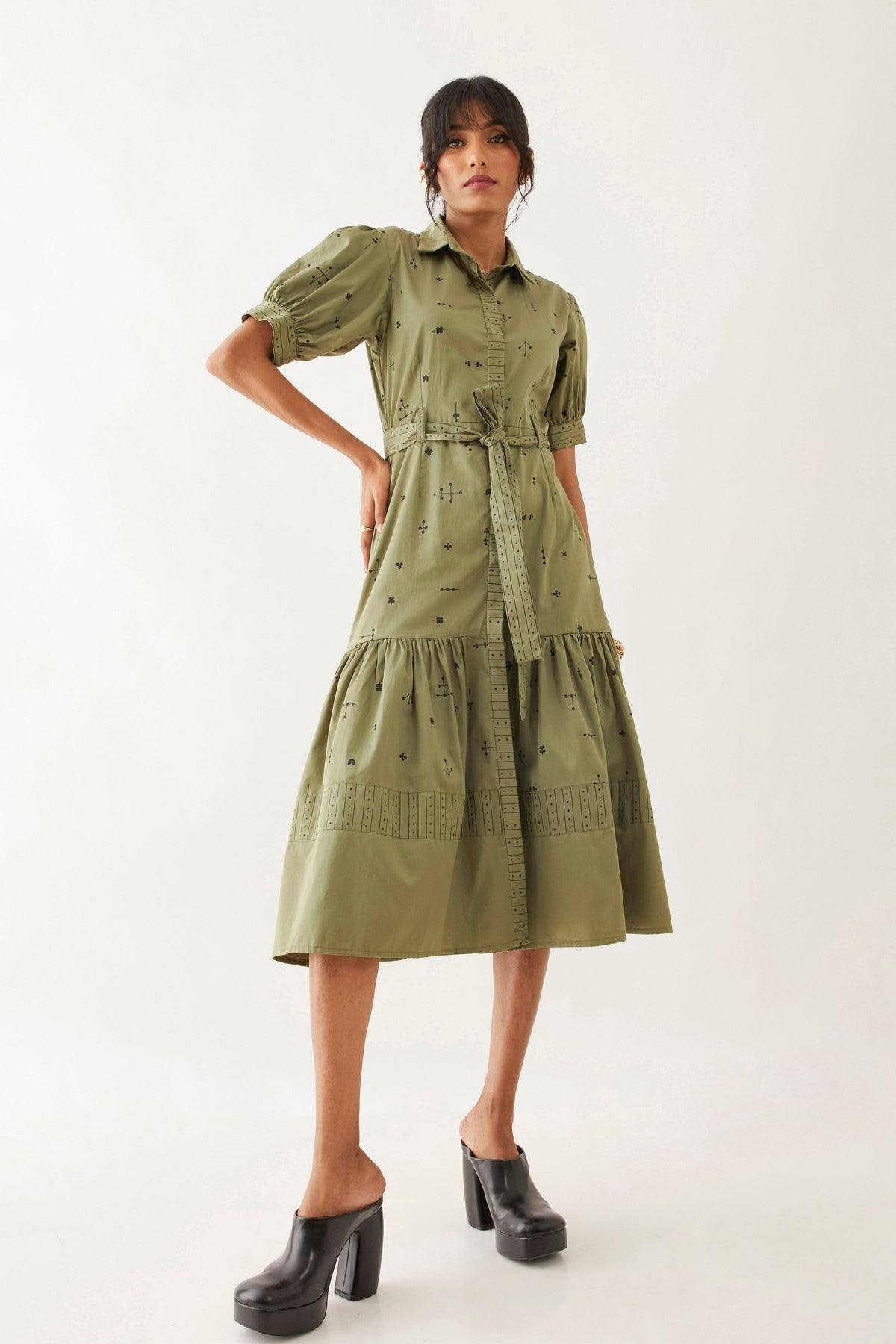 Leni Sage Dress