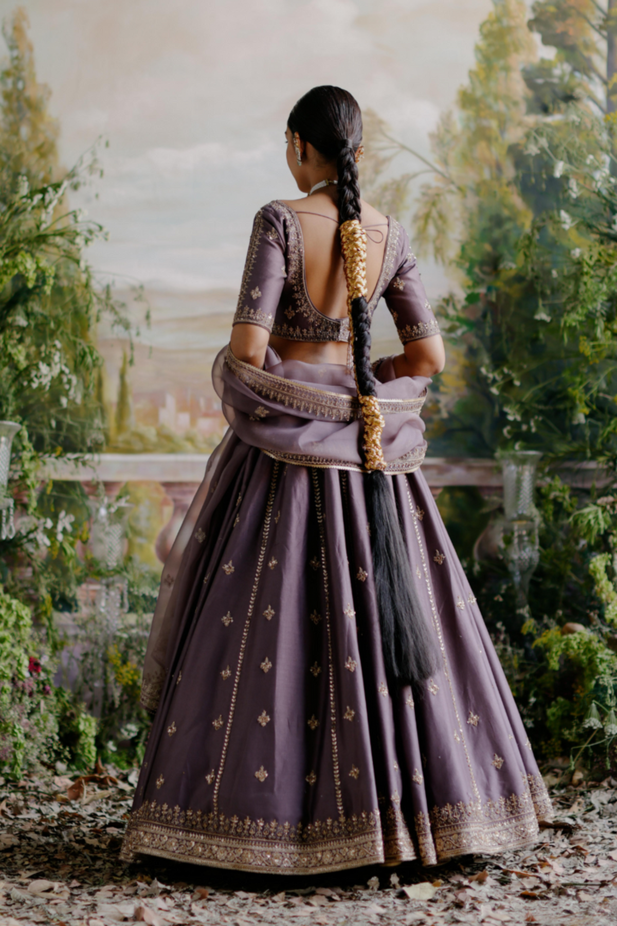 Antique Violet Lehenga Set