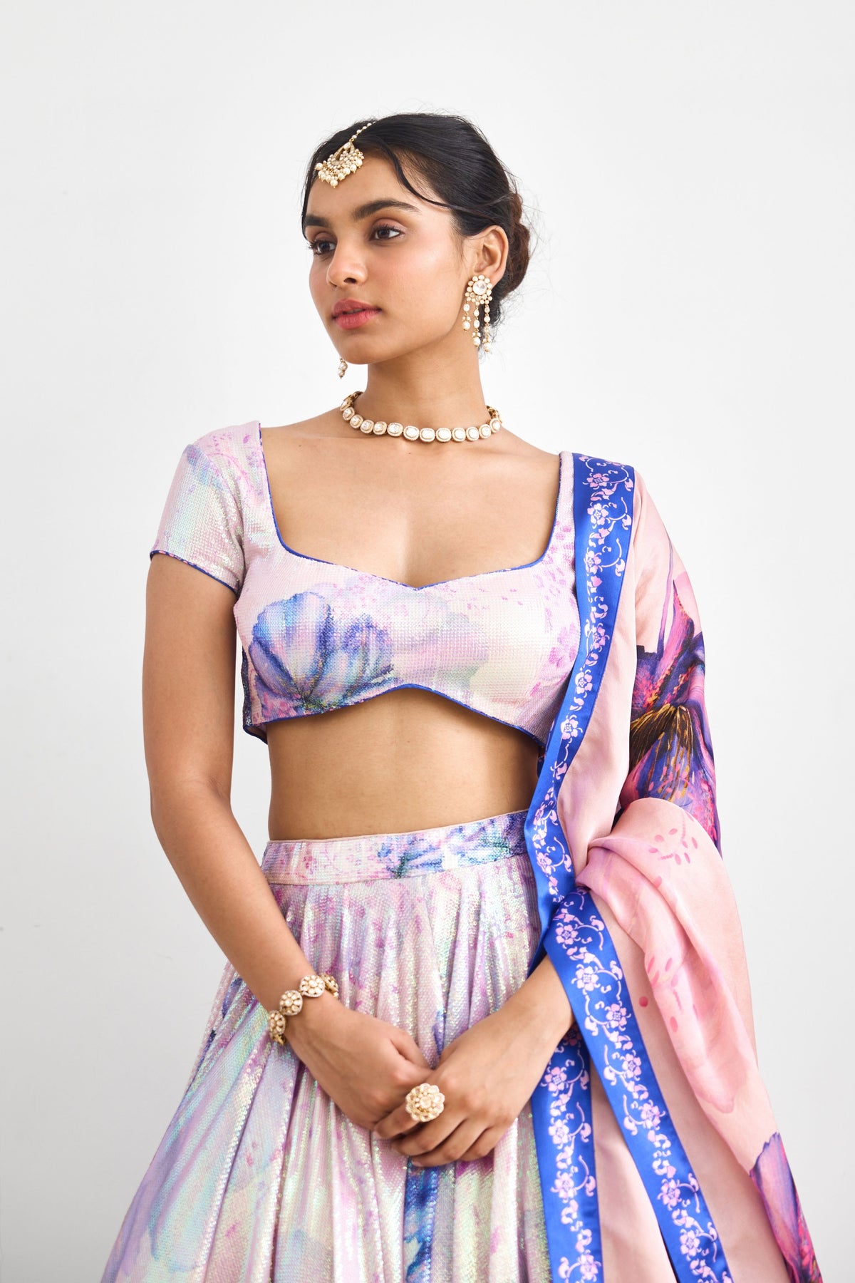 Lavender Twilight Lehenga Set