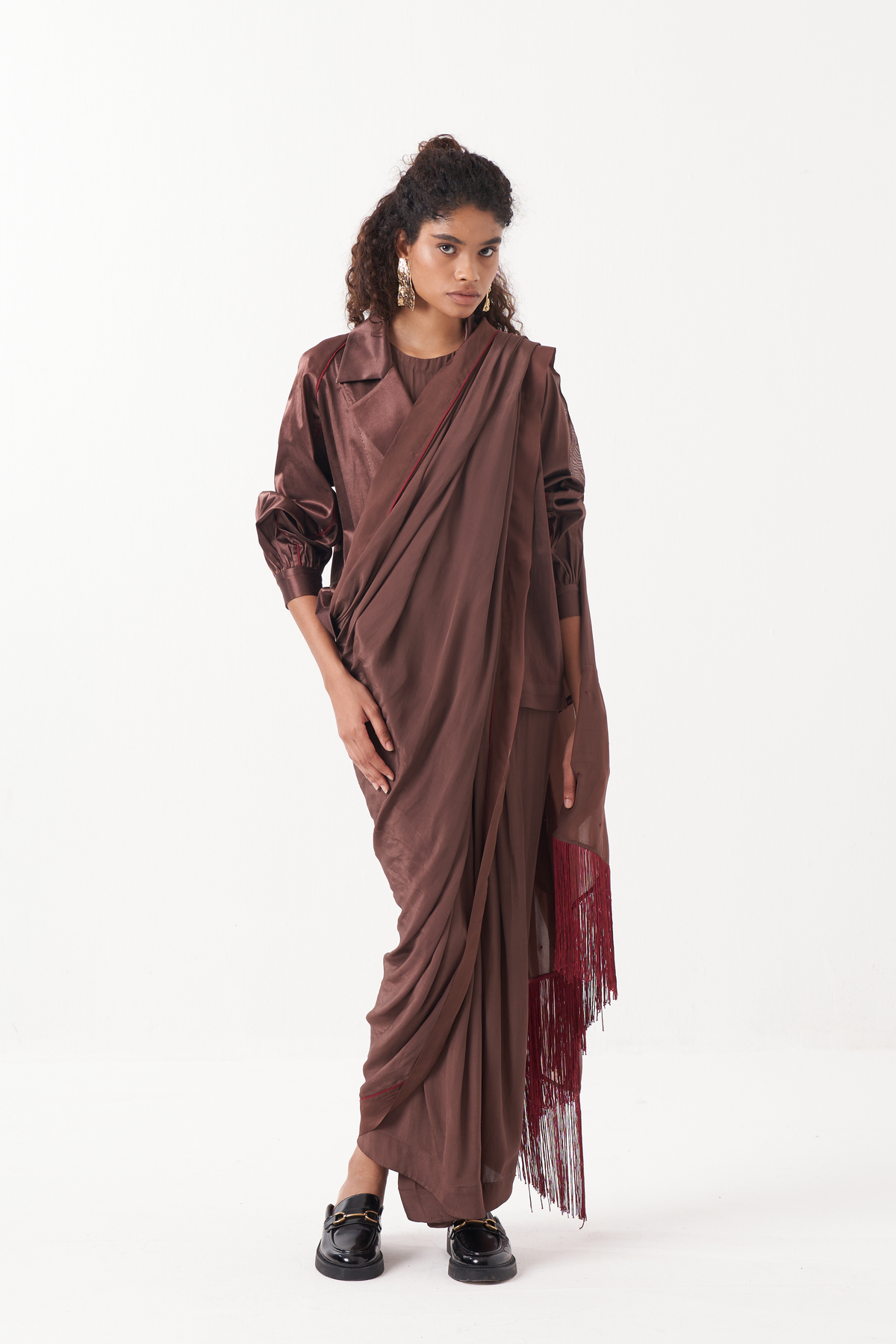Gathered Sleeve Jacket