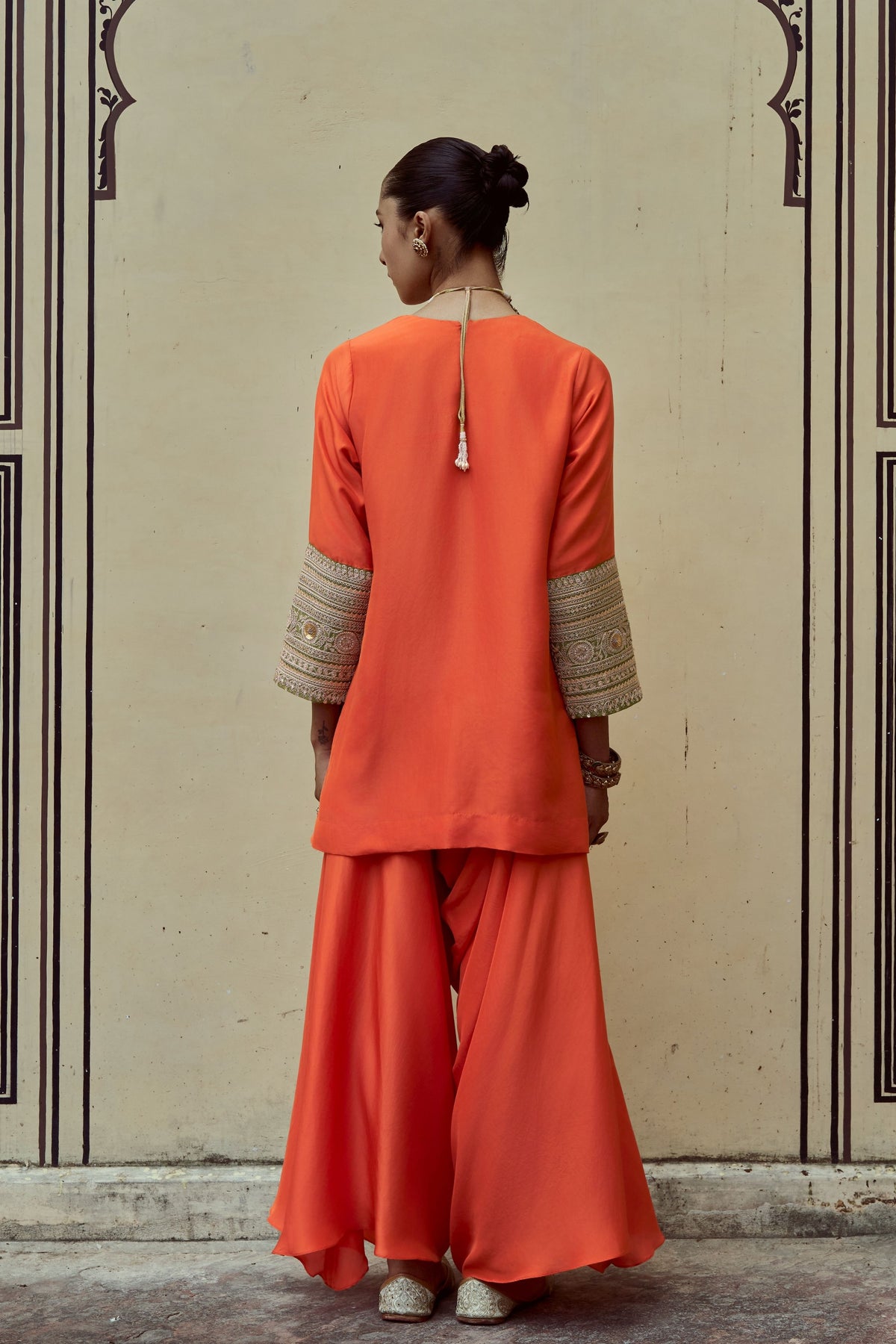 Kesariya Silk Co-Ord Set